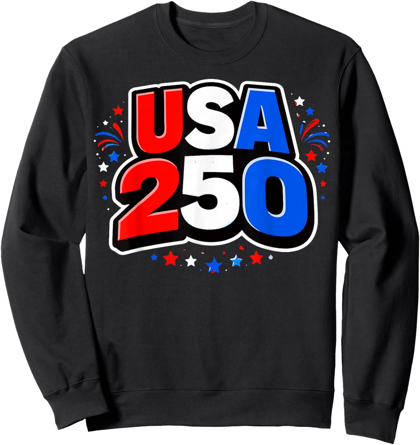 250 Anniversary USA Made in USA 250 Bold and Bright Sweatshirt - Sweatshirt | Black