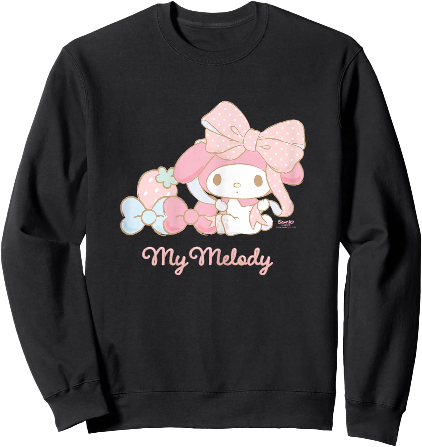Hello Kitty - Sweet My Melody Sweatshirt - Sweatshirt | Black