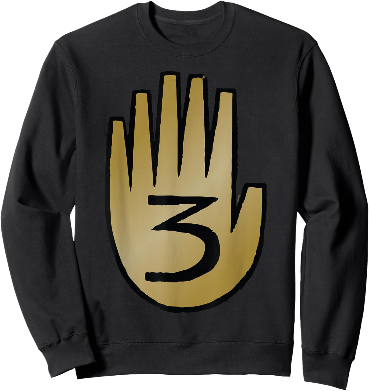 Disney Gravity Falls Journal #3 Hand Official Disney Channel Sweatshirt - Sweatshirt | Black