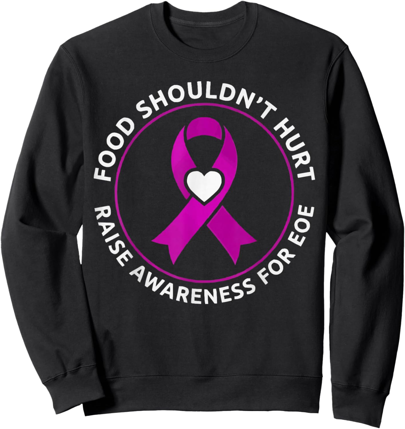 Eosinophilic Esophagitis Hope EOE Diagnosed EOE Warrior Sweatshirt - Sweatshirt | Black