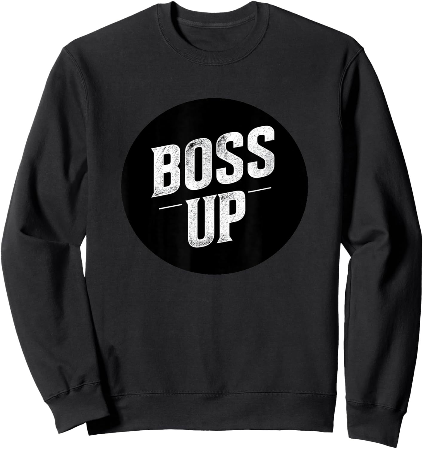 Nice Boss Up Stamp Sweatshirt - Sweatshirt | Black