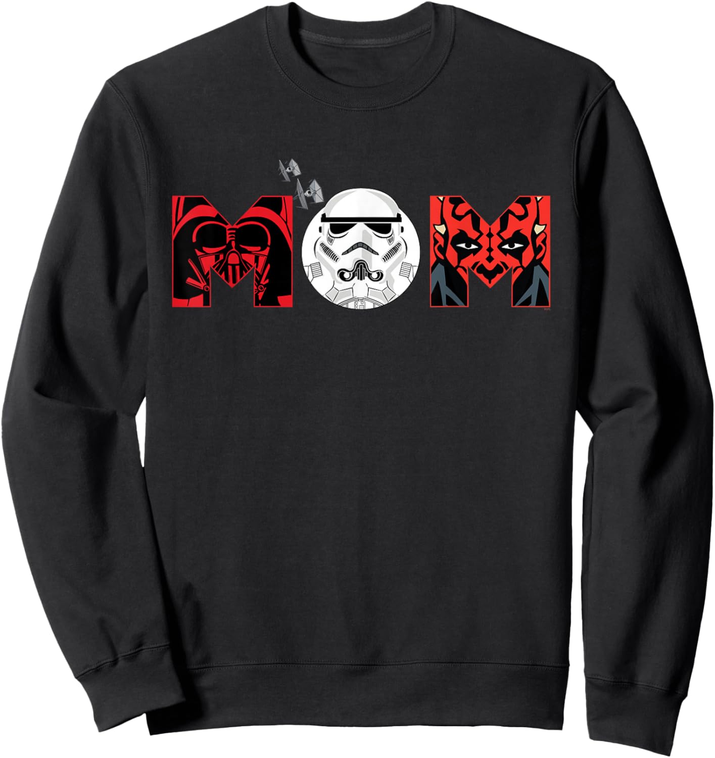 Star Wars Darth Vader Darth Maul Mom Mother’s Day Birthday Sweatshirt - Sweatshirt | Black