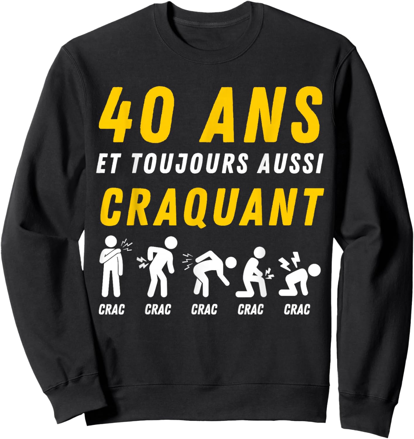 Gift Humour 40th Anniv 1986 Birthday 40 Years Man Sweatshirt - Sweatshirt | Black