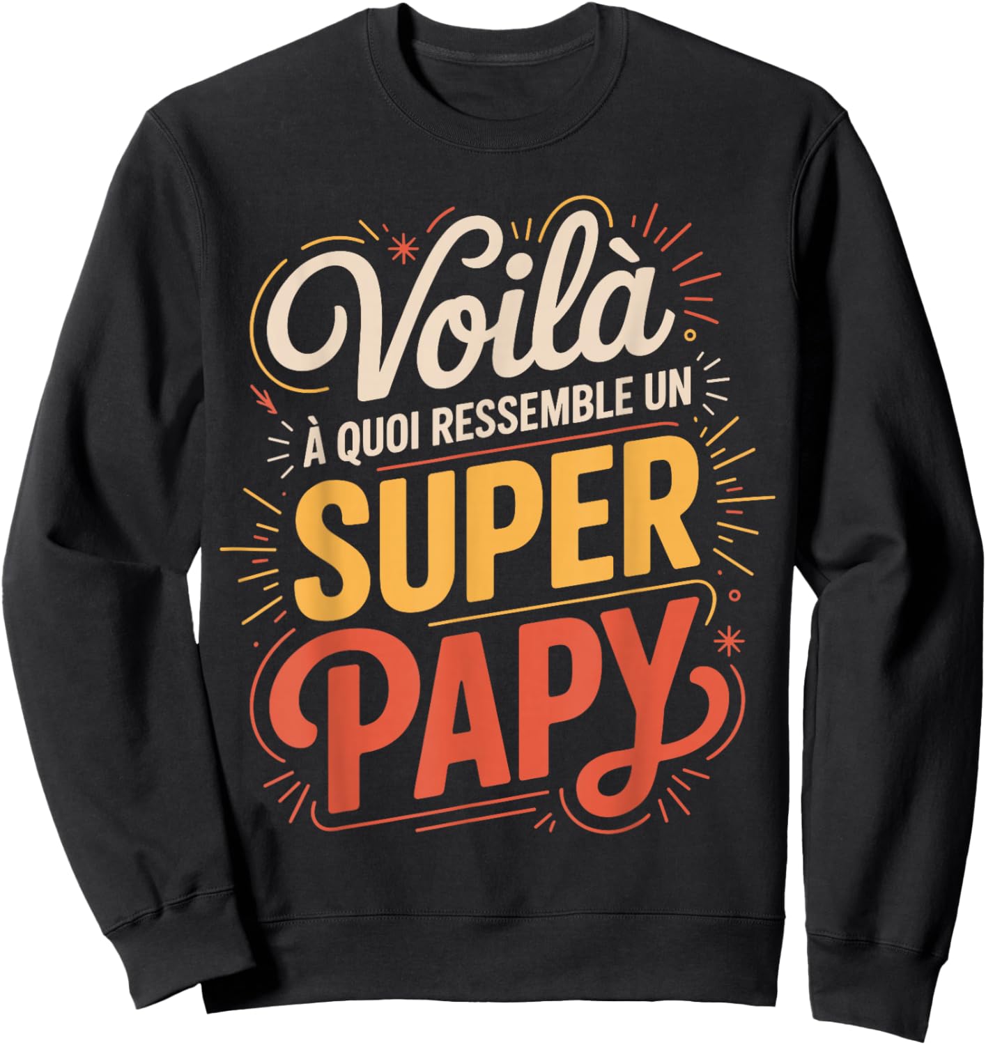 This Is What A Great Hero Looks Like Super Grandpa Sweatshirt - Sweatshirt | Black