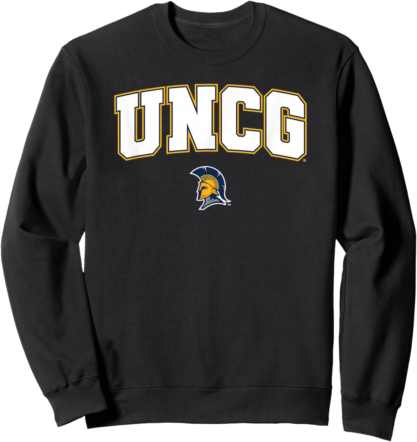 UNC Greensboro UNCG Spartans Arch Logo Sweatshirt - Sweatshirt | Black