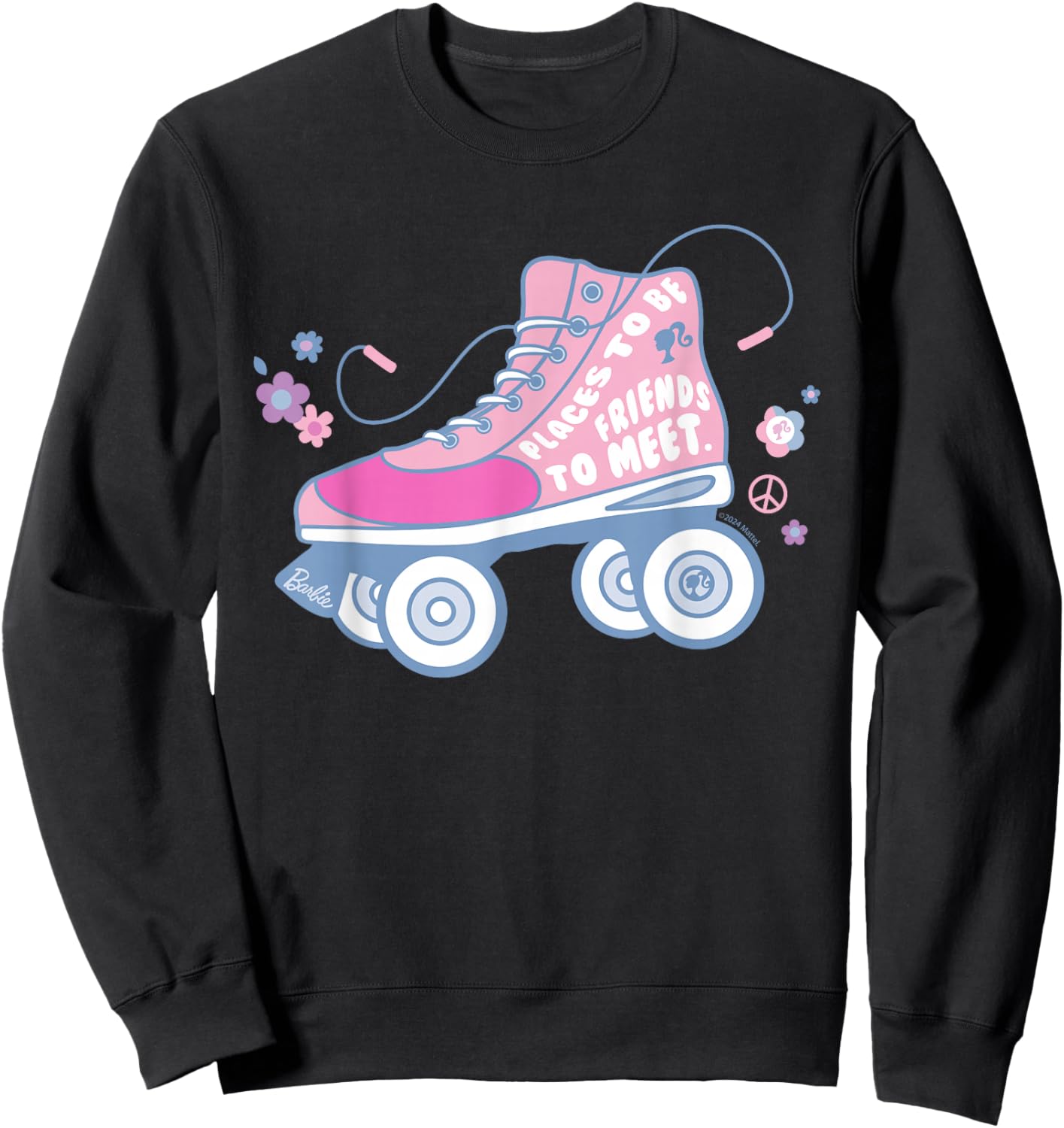 Barbie Roller Skate - Lieux où Aller, Amis à Rencontrer Sweatshirt - Sweatshirt | Black