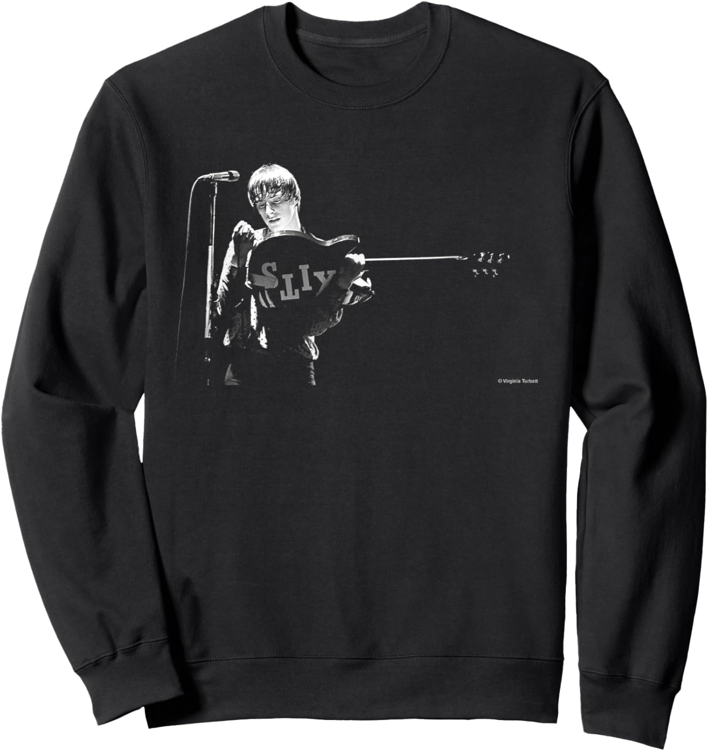 Paul Weller The Jam Guitar Plug In By Virginia Turbett Sweatshirt - Sweatshirt | Black