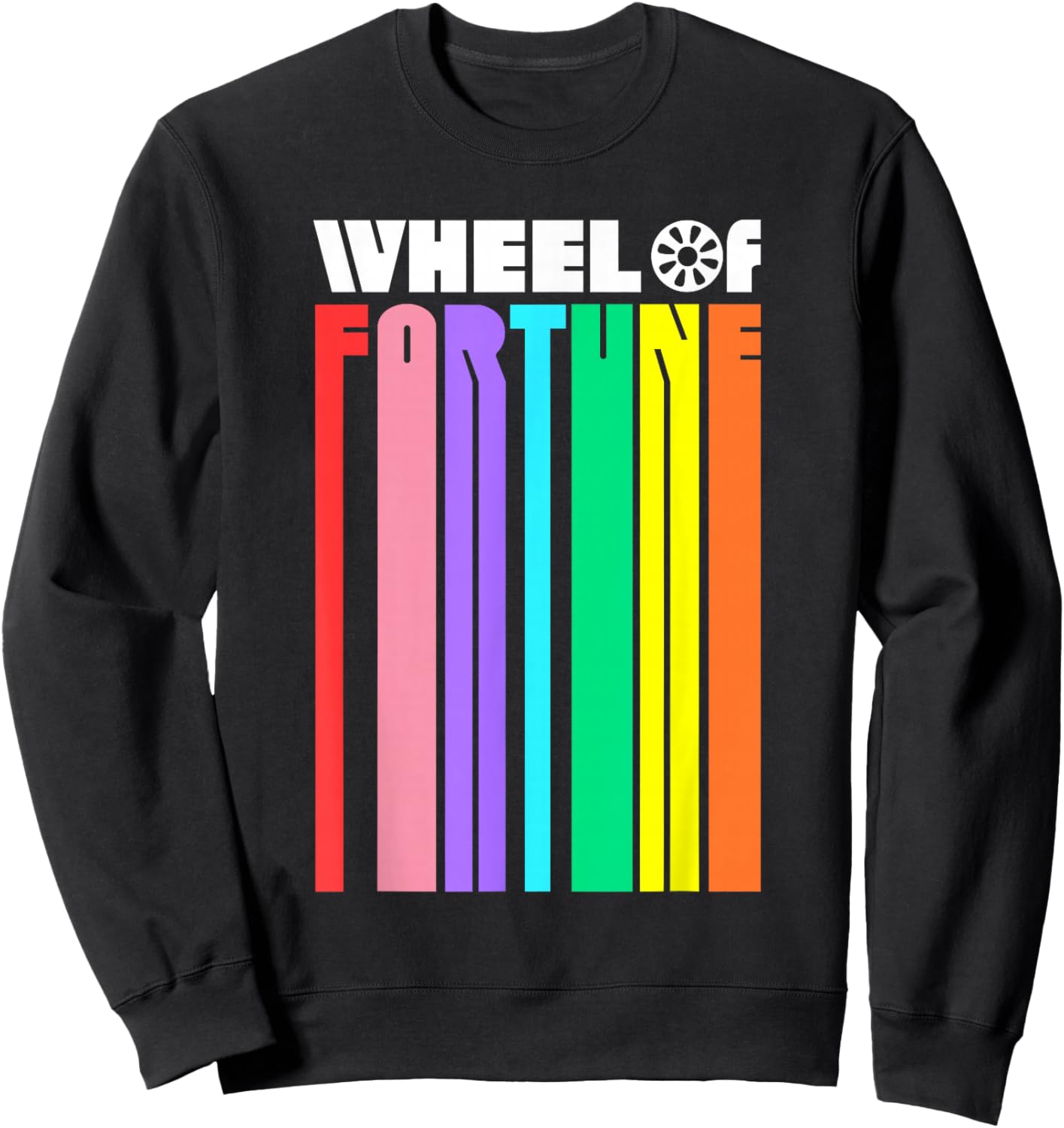 Wheel of Fortune Logo Color Blend Sweatshirt - Sweatshirt | Black