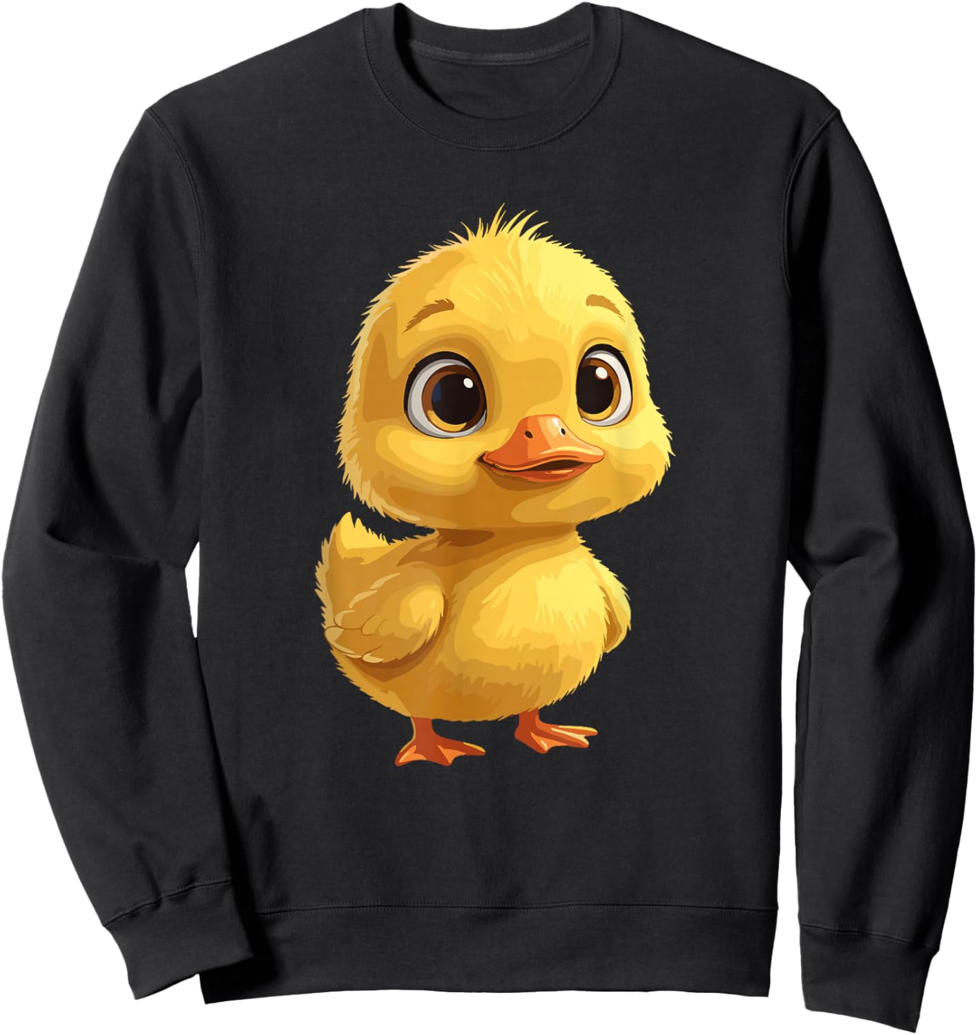 Adorable Petit caneton Mignon Poussin Jaune Sweatshirt - Sweatshirt | Black