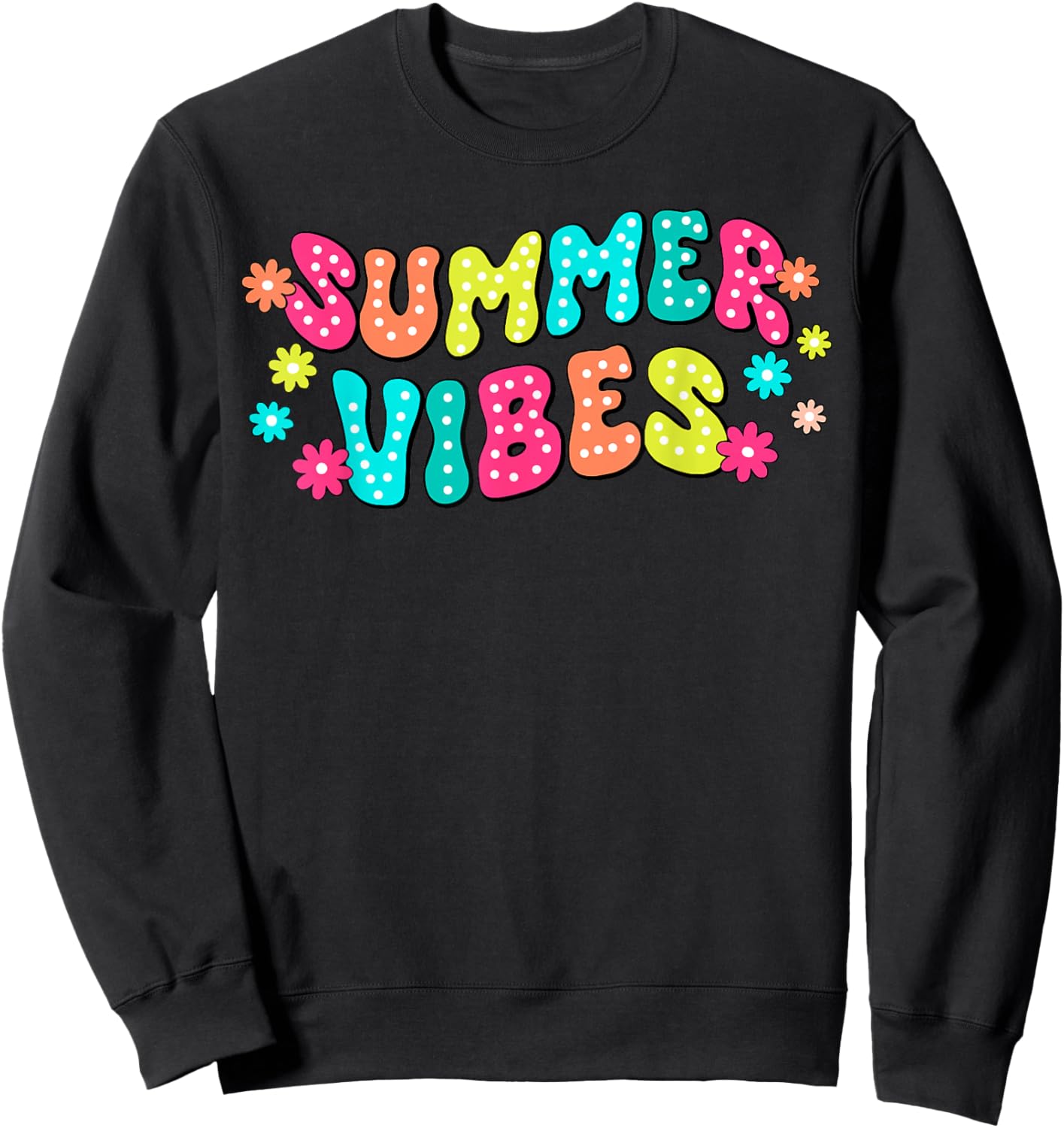 Summer Vibes Hello Summer Vacation Groovy Cruise Summer 2024 Men Women Girls Kids Sweatshirt - Sweatshirt | Black