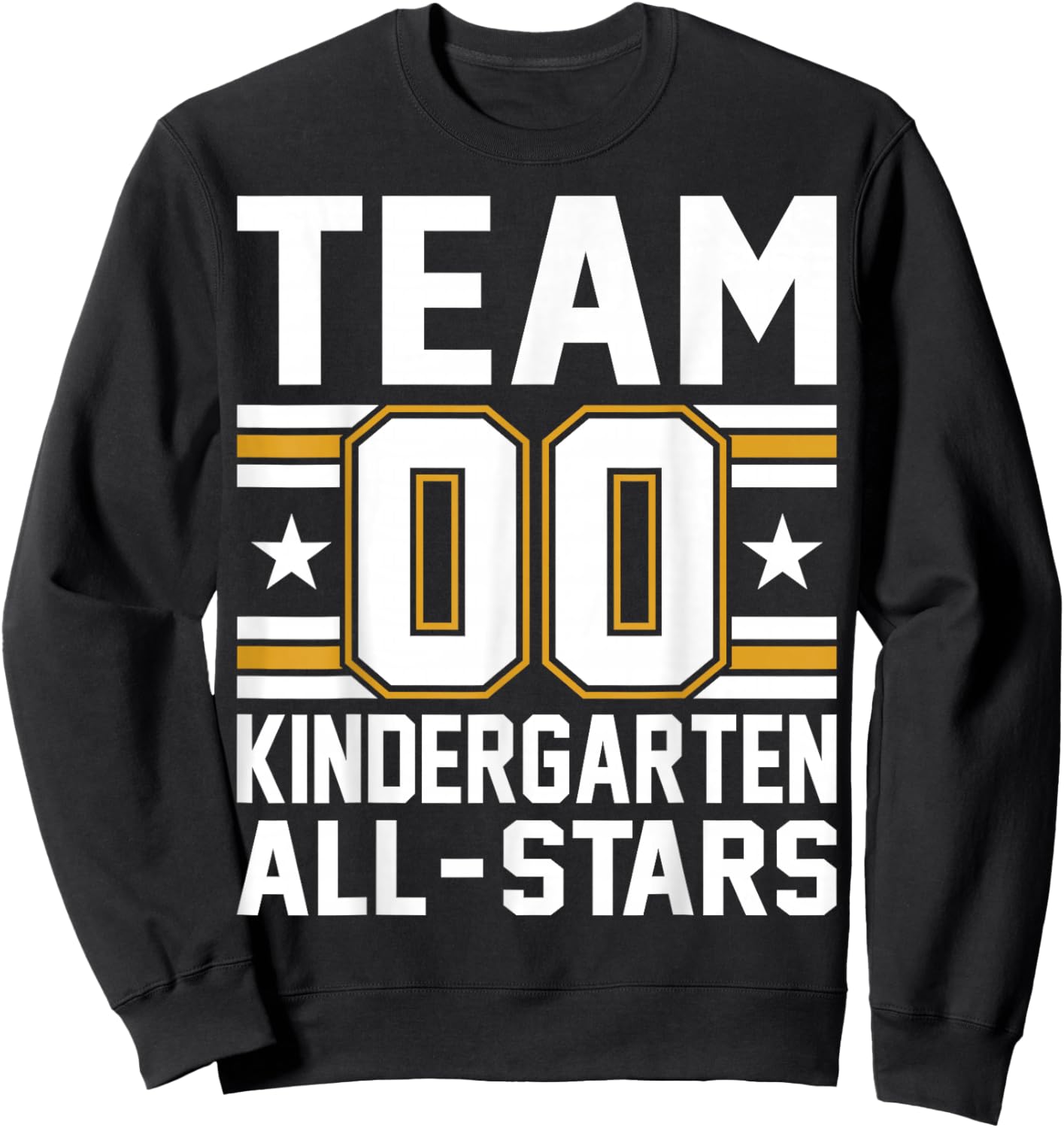 Kids Sports Preschool Team Kindergarten All Stars Jersey Sweatshirt - Sweatshirt | Black