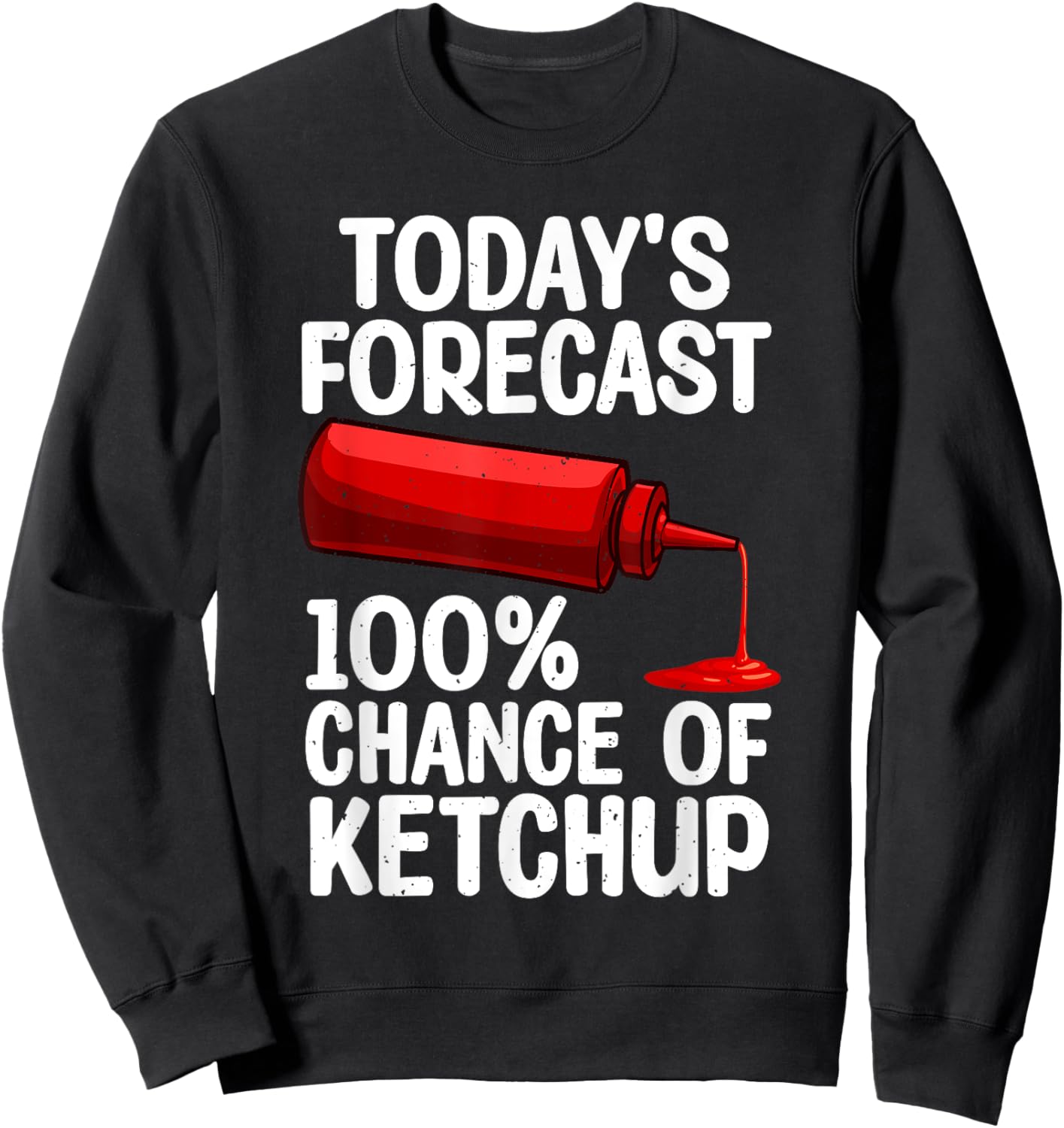 Funny Ketchup Art Women Youth Tomato Ketchup Lover Sweatshirt - Sweatshirt | Black