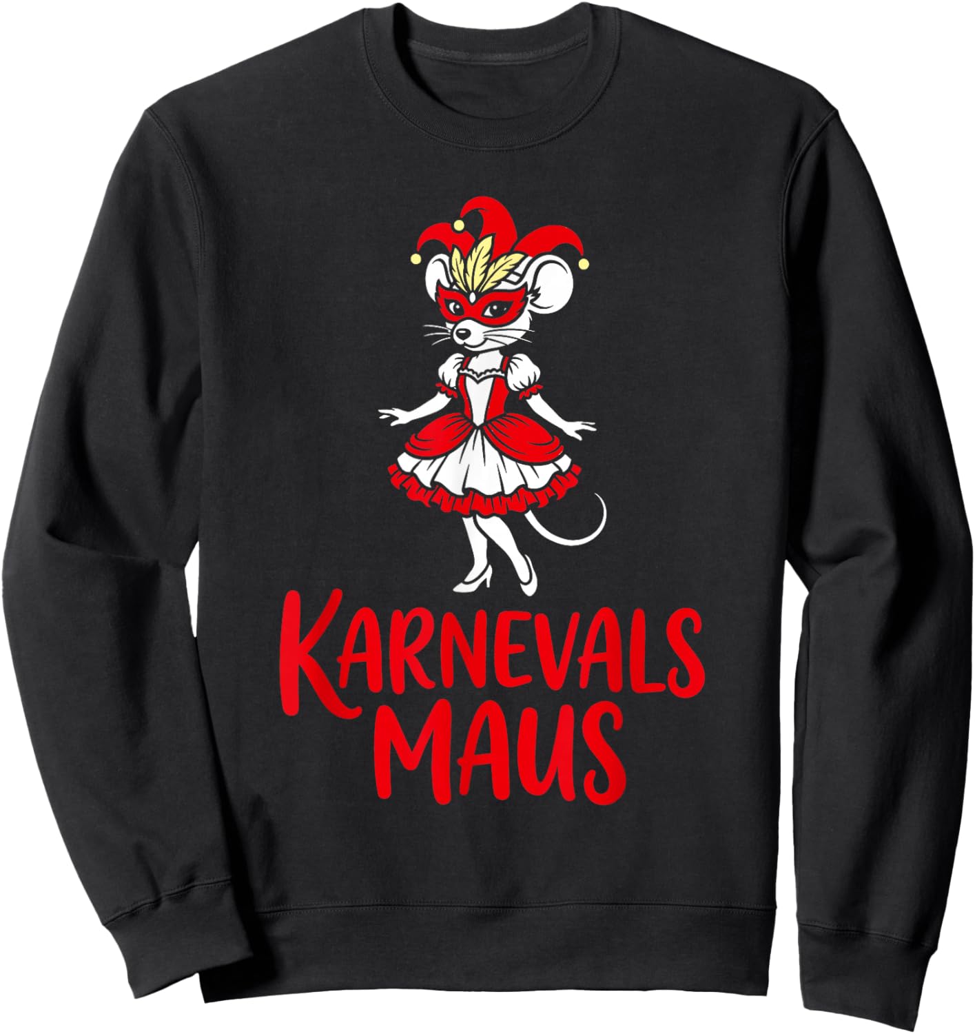 Carnival Mouse Costume for Fancy Dress and Carnival Sweatshirt - Sweatshirt | Black