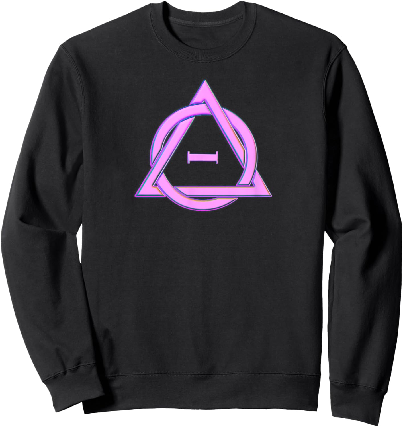 Pink Therian Symbol Otherhearted Sweatshirt - Sweatshirt | Black