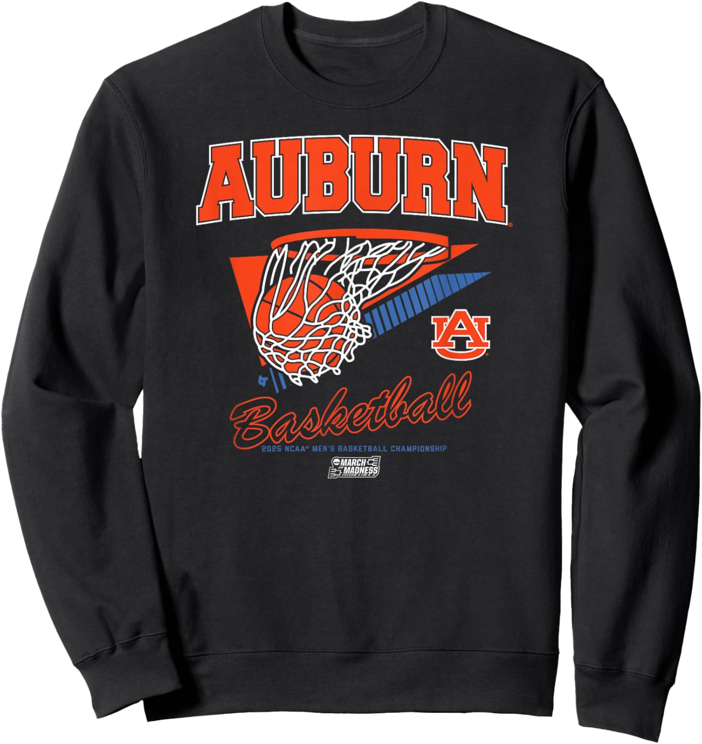 Auburn TigersBasketball: 2025 March Madness Net - NCAA Sweatshirt - Sweatshirt | Black