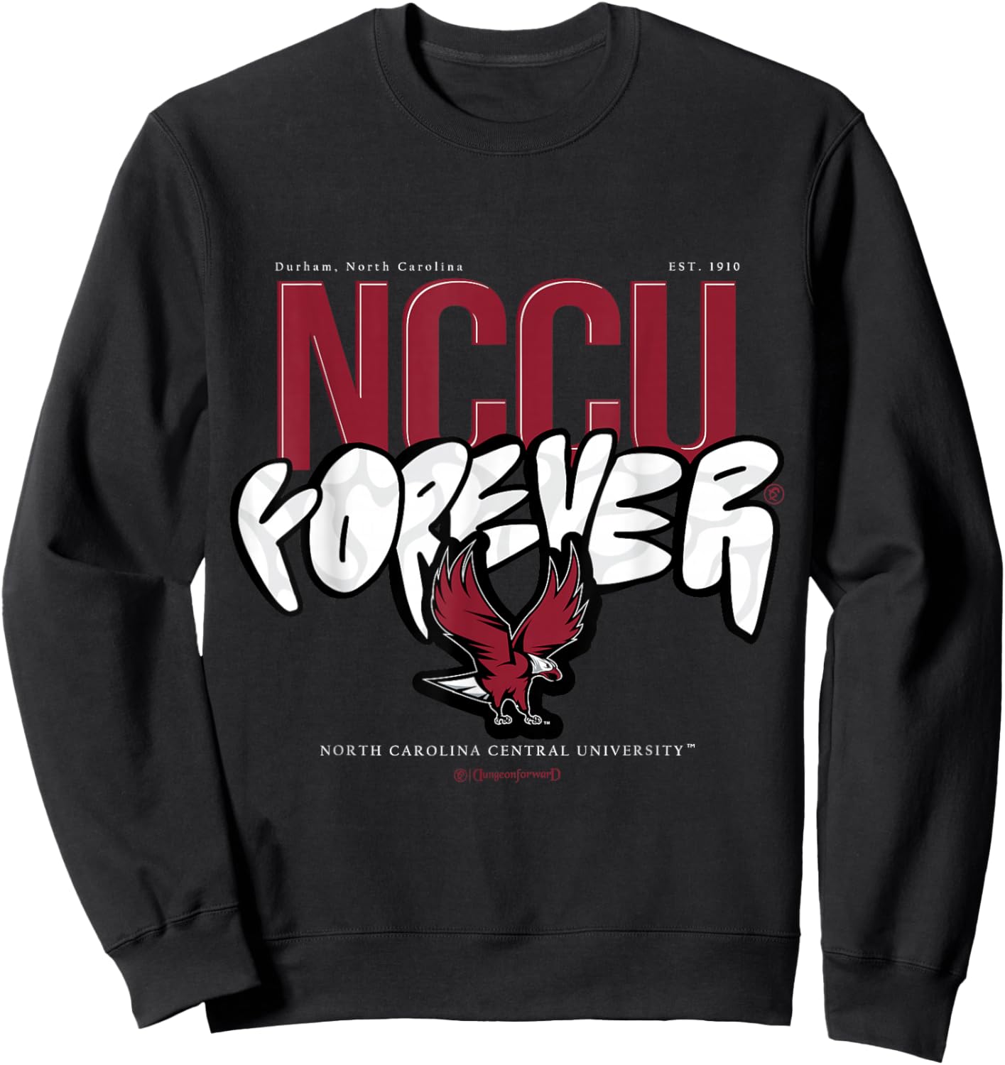 The Yard Essentials - North Carolina Central - NCCU Forever Sweatshirt - Sweatshirt | Black