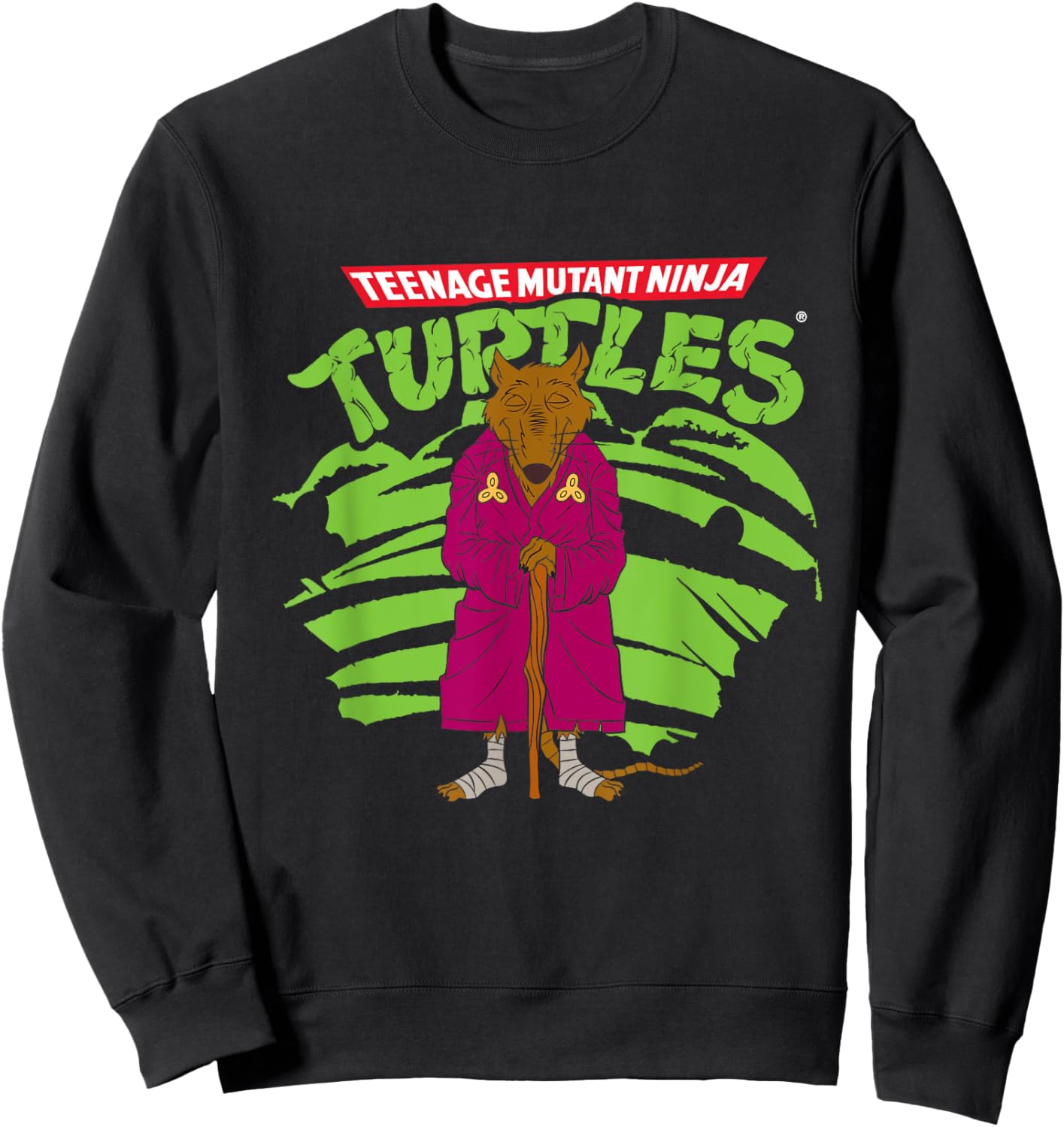 Mademark x Teenage Mutant Ninja Turtles - Teenage Mutant Ninja Turtles - Original TMNT Splinter Rat Sweatshirt - Sweatshirt | Black
