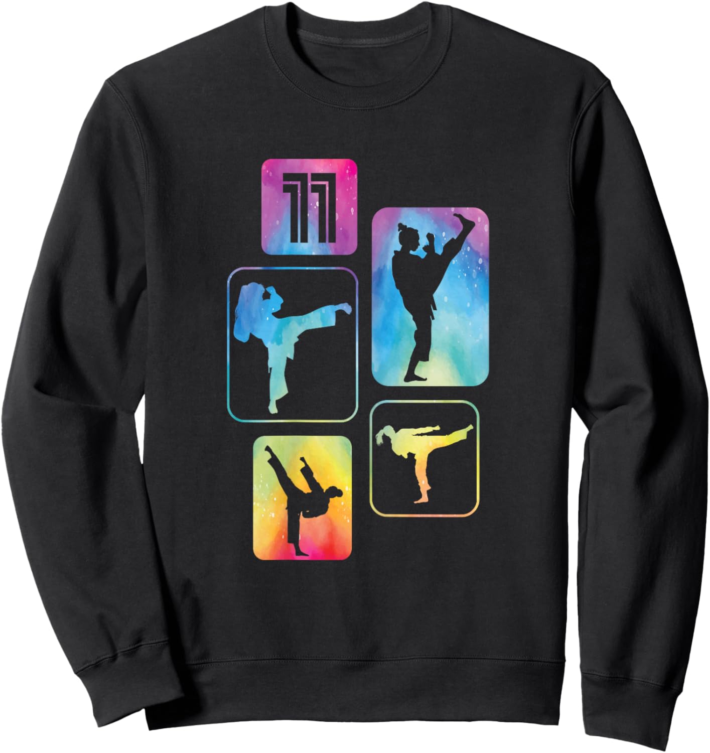 Karate Taekwondo 11 Years for Girl Sweatshirt - Sweatshirt | Black