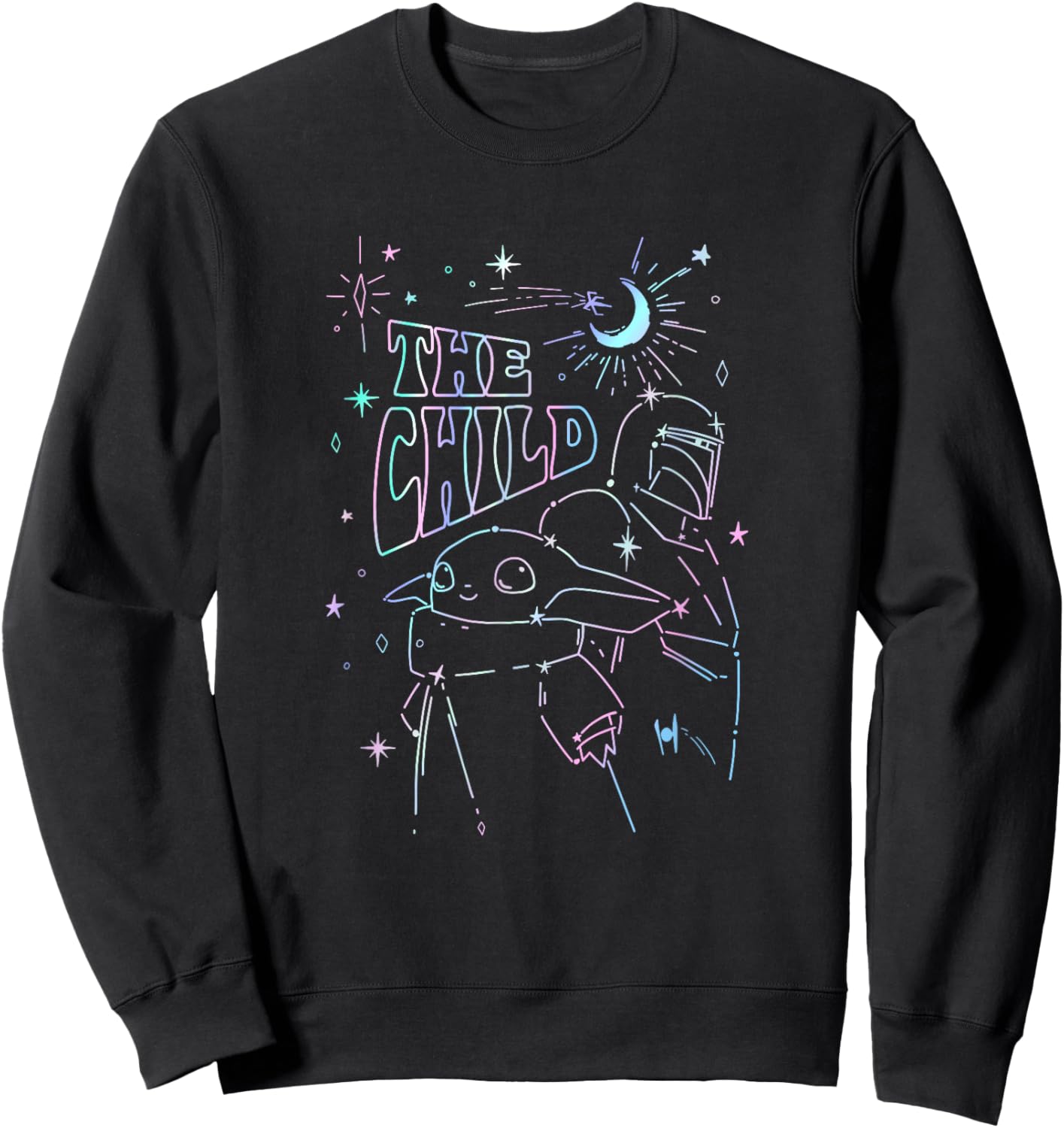 Star Wars The Mandalorian Star Constellation Sweatshirt - Sweatshirt | Black