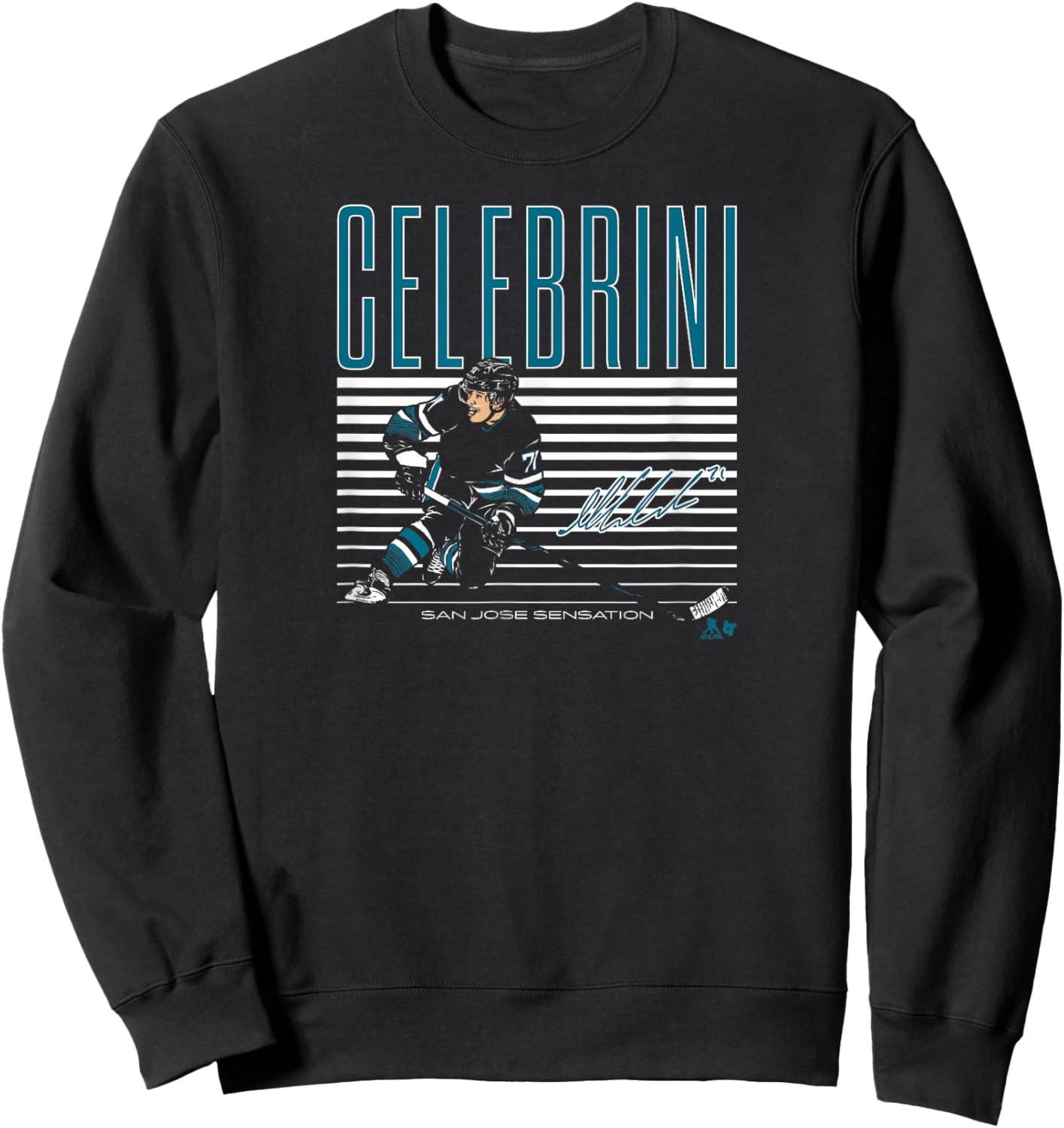 Macklin Celebrini - San Jose Sensation - San Jose Hockey Sweatshirt - Sweatshirt | Black
