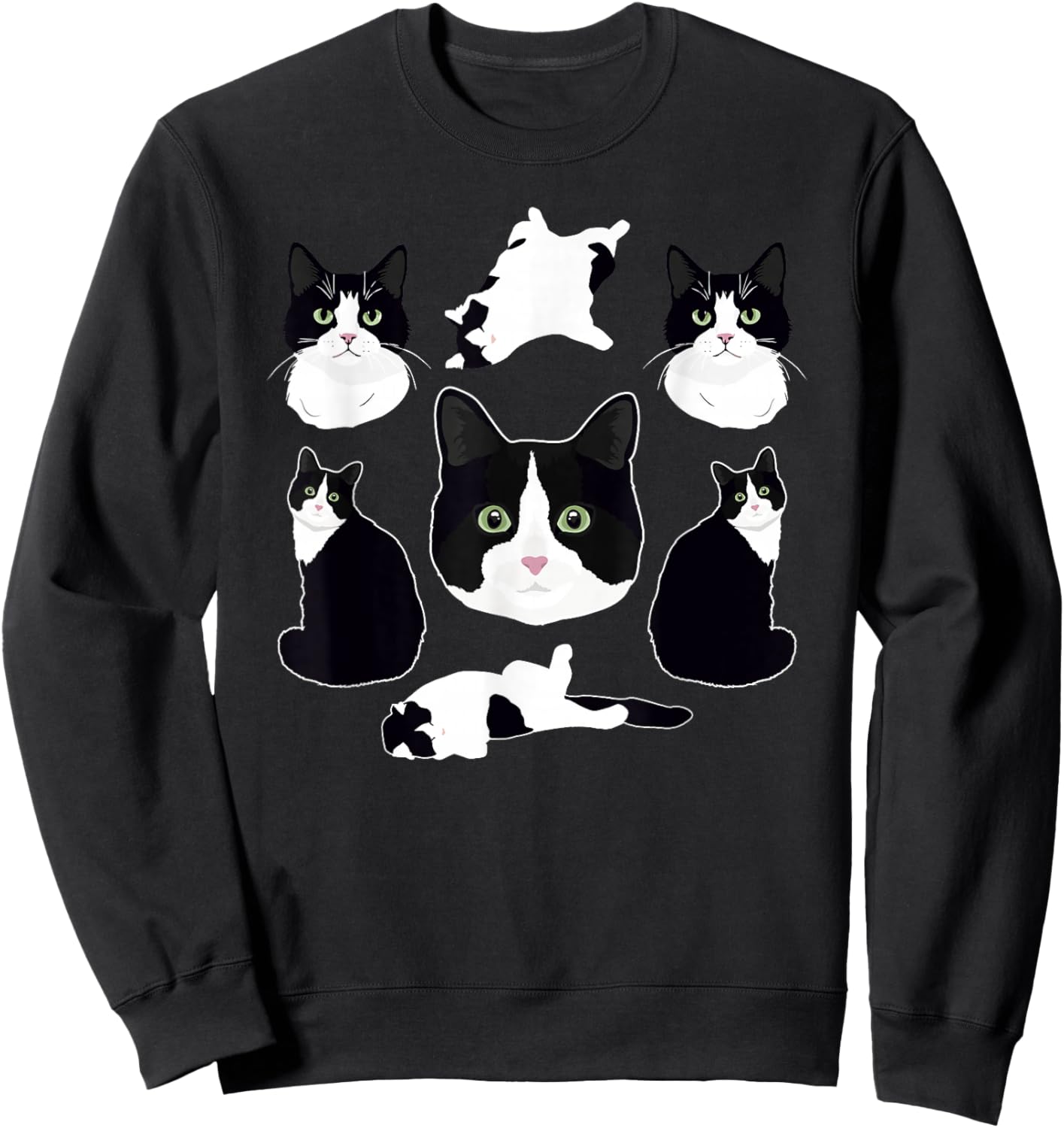 Tuxedo Cat Owner Tuxedo Cat Lover Tuxedo Cat Mom Sweatshirt - Sweatshirt | Black