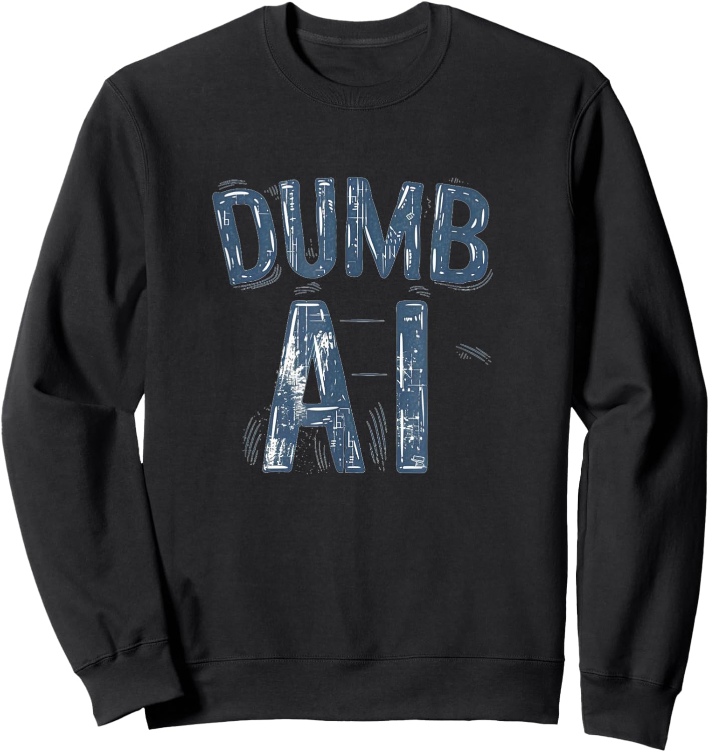 Dumb AI Logo Costume for Man and Woman Sweatshirt - Sweatshirt | Black