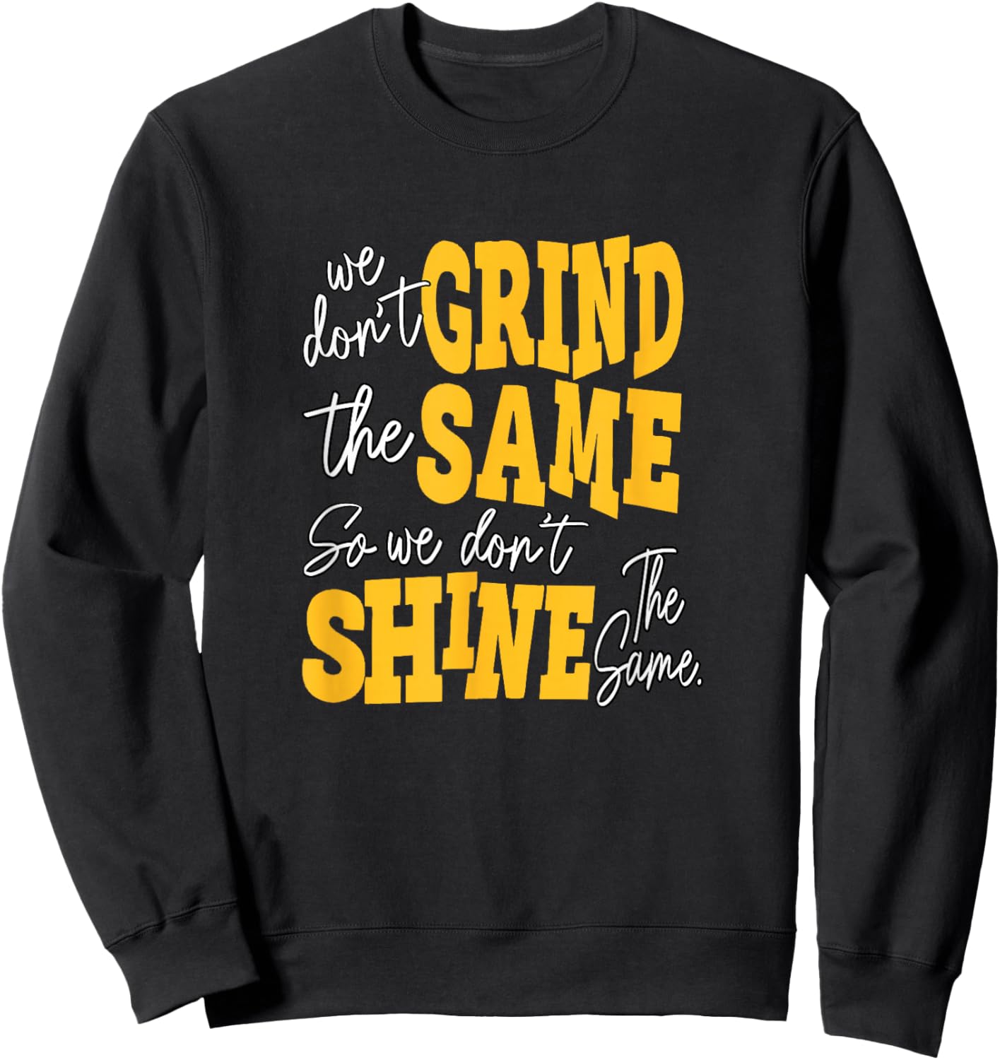 University Varsity-Gold Color Grind and Shine Varsity-Gold Sweatshirt - Sweatshirt | Black
