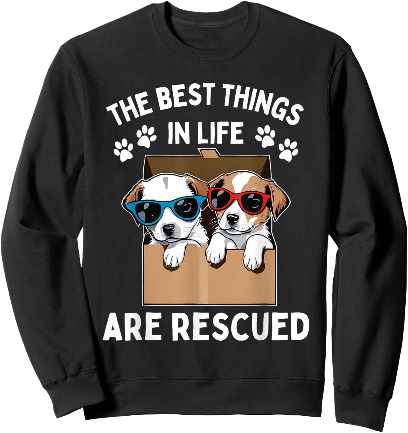Cool Animal Rescue Art Women Animal Rescuer Lover Sweatshirt - Sweatshirt | Black