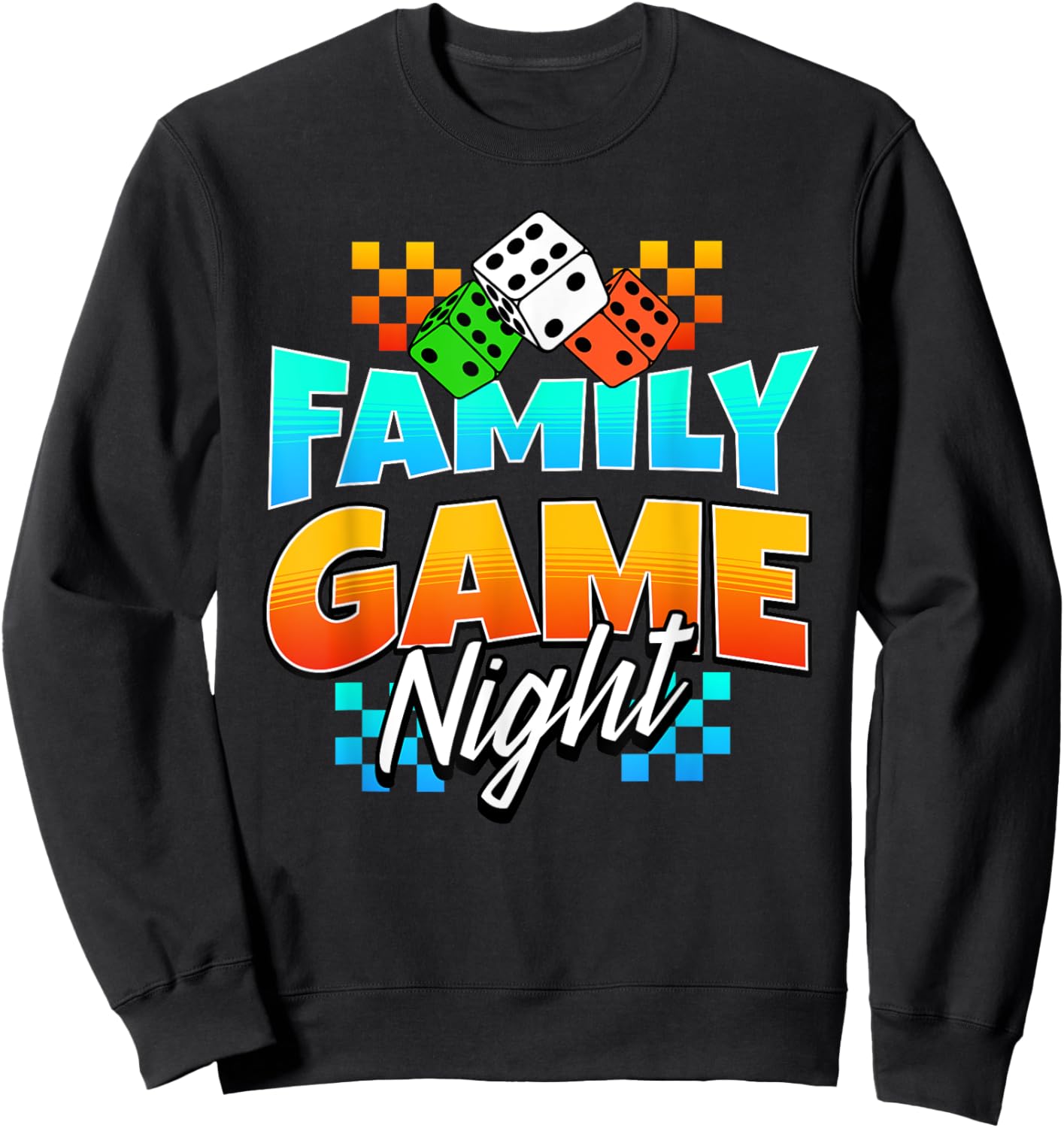 Matching Family Game Night Sweatshirt - Sweatshirt | Black