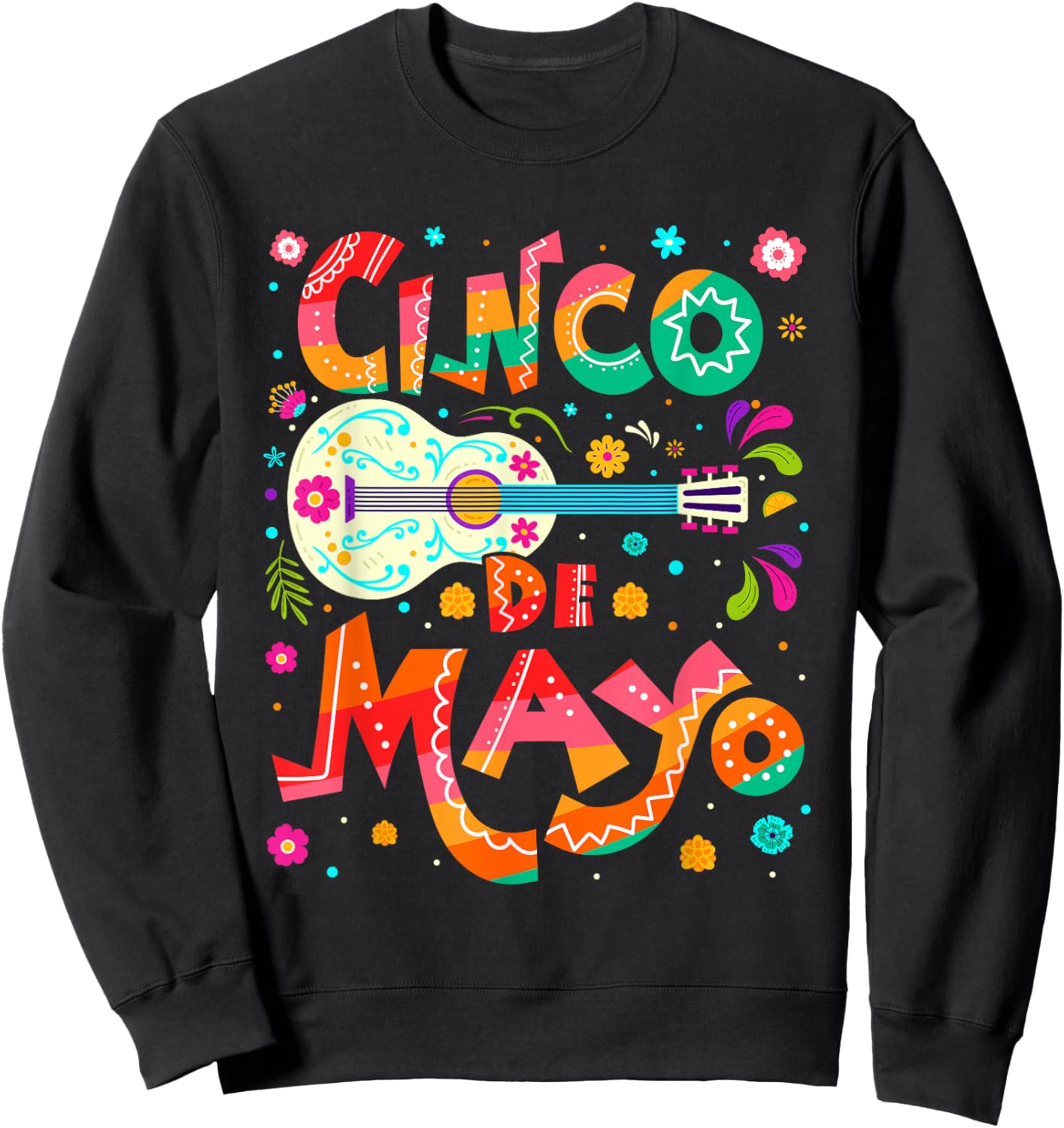 Cinco De Mayo Mexican Fiesta 5 De Mayo Sweatshirt - Sweatshirt | Black