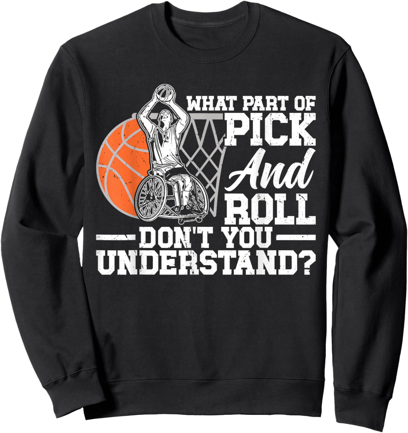 Wheelchair Basketball Sweatshirt - Sweatshirt | Black