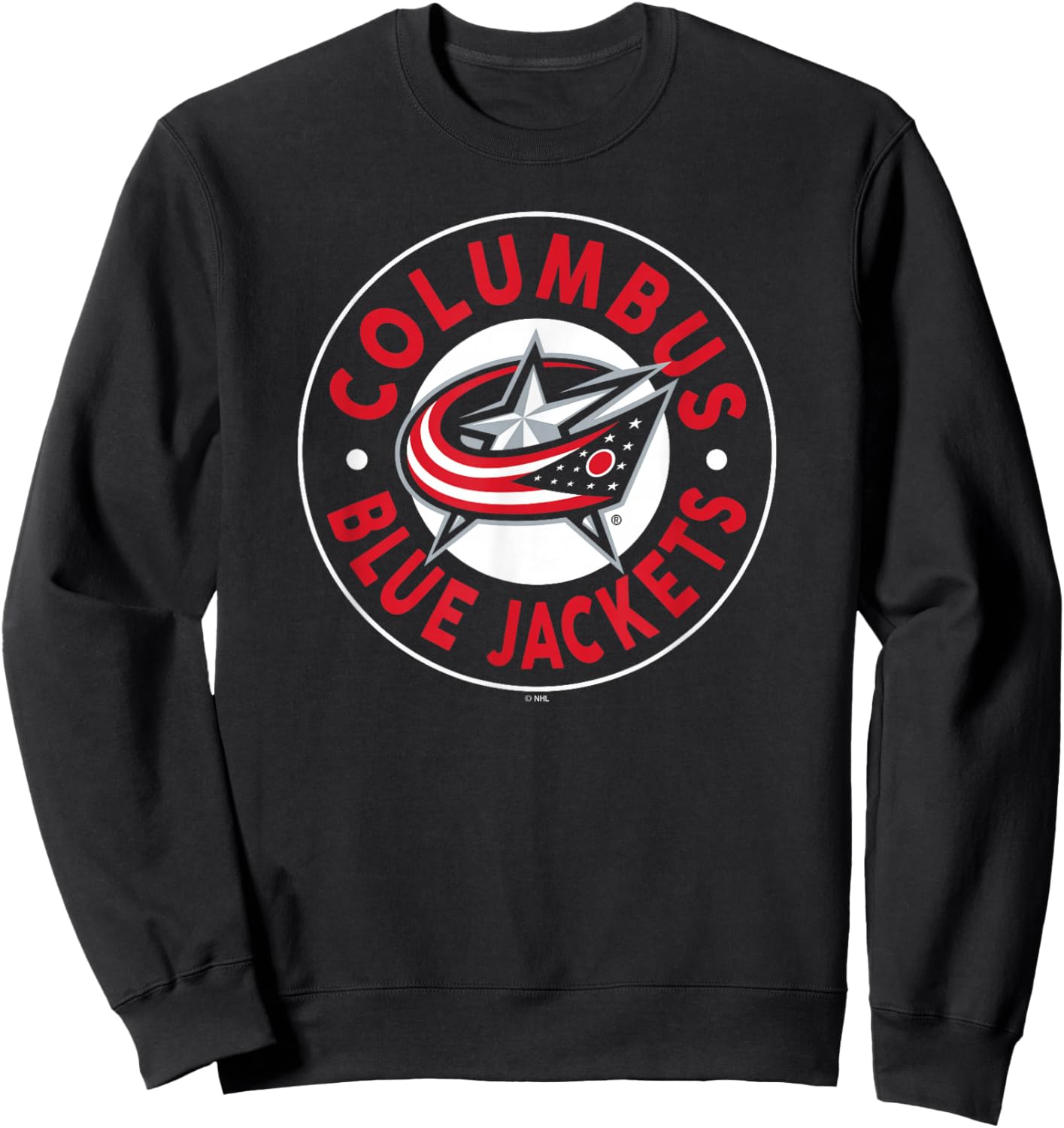 Columbus Blue Jackets Symbol Navy Officially Licensed Sweatshirt - Sweatshirt | Black