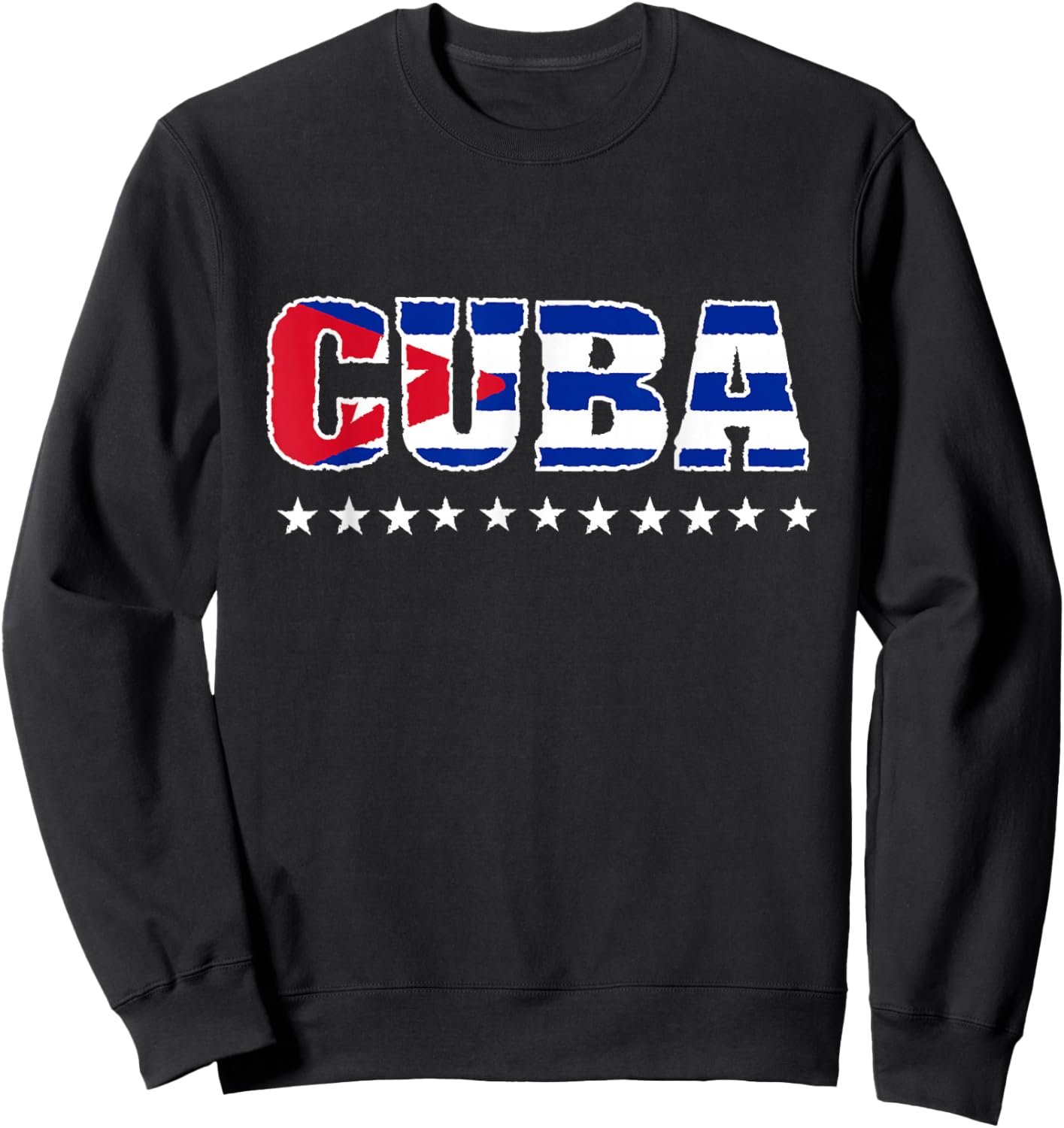 Patria Y Vida Cuba SOS Cuban Flag Free Cuba Libre Sweatshirt - Sweatshirt | Black