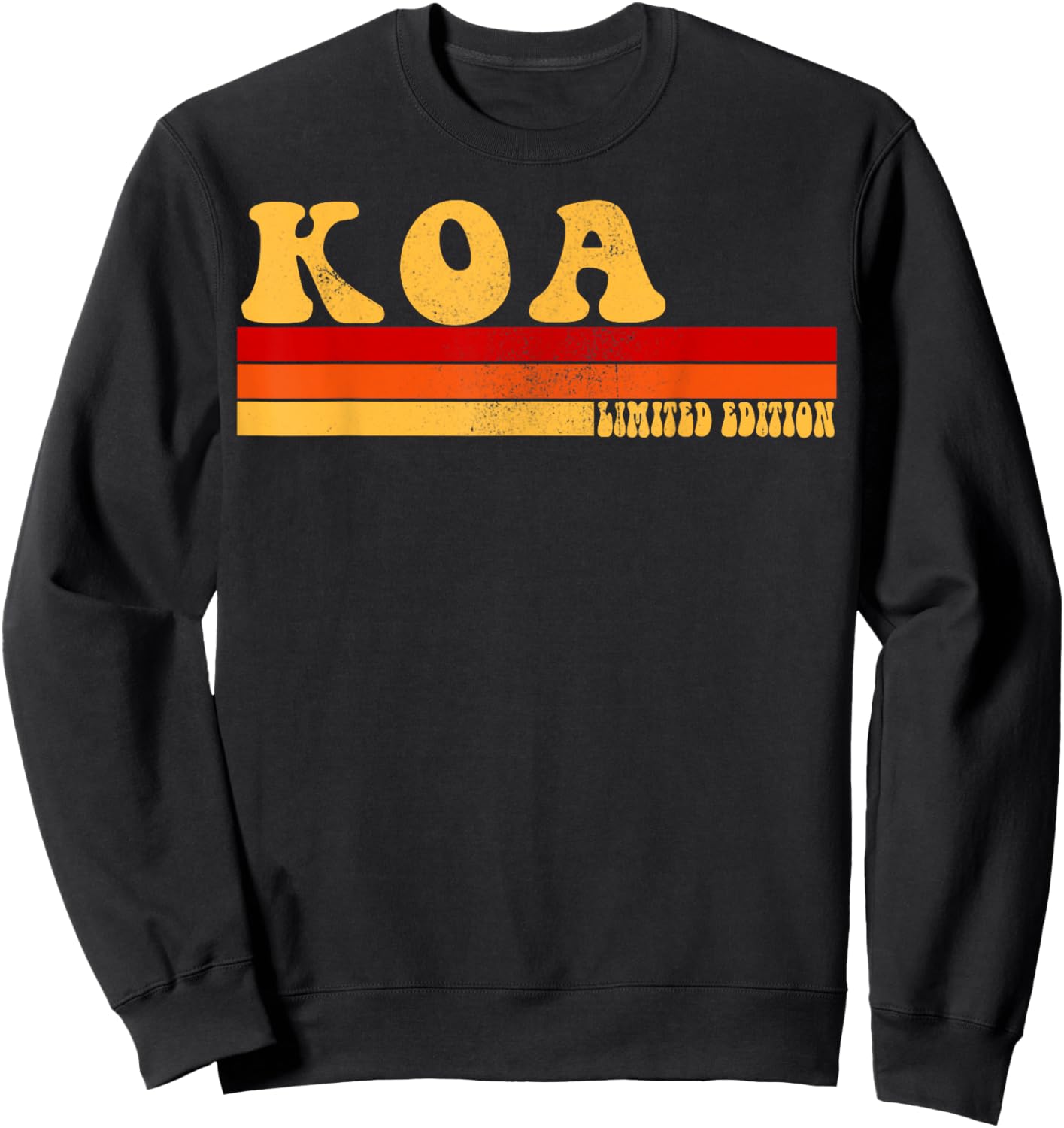 KOA Name Personalized Idea Men Retro Vintage KOA Sweatshirt - Sweatshirt | Black