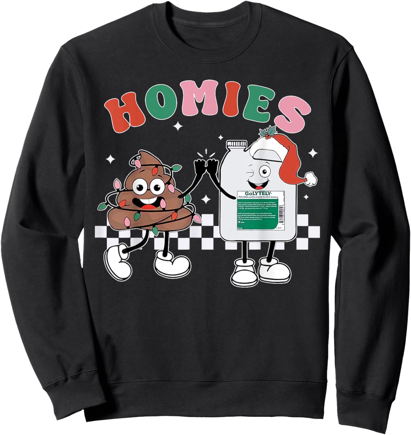 Funny Gastroenterologists Gastro Nurse Endo Nurse Christmas Sweatshirt - Sweatshirt | Black