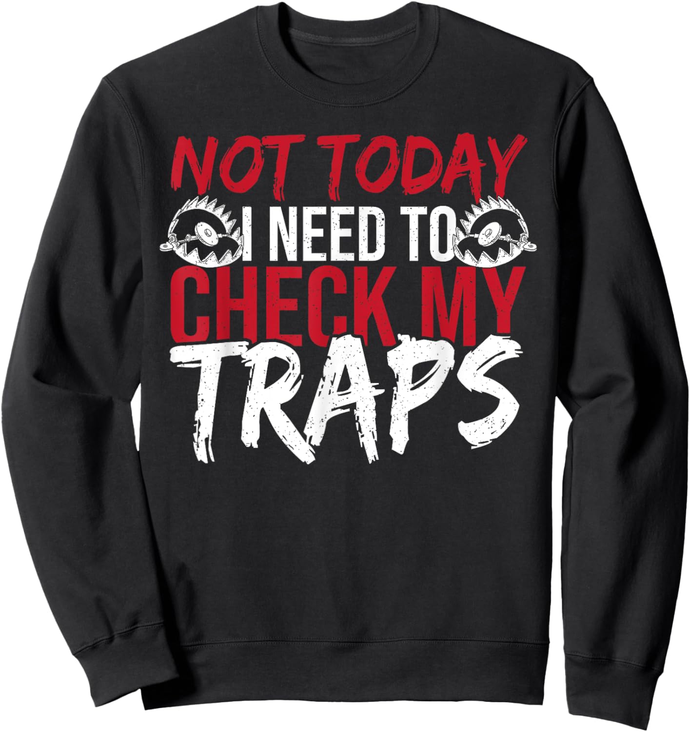 Trapping Gear Coyote Trap Hunting Steel Traps Trapper Sweatshirt - Sweatshirt | Black