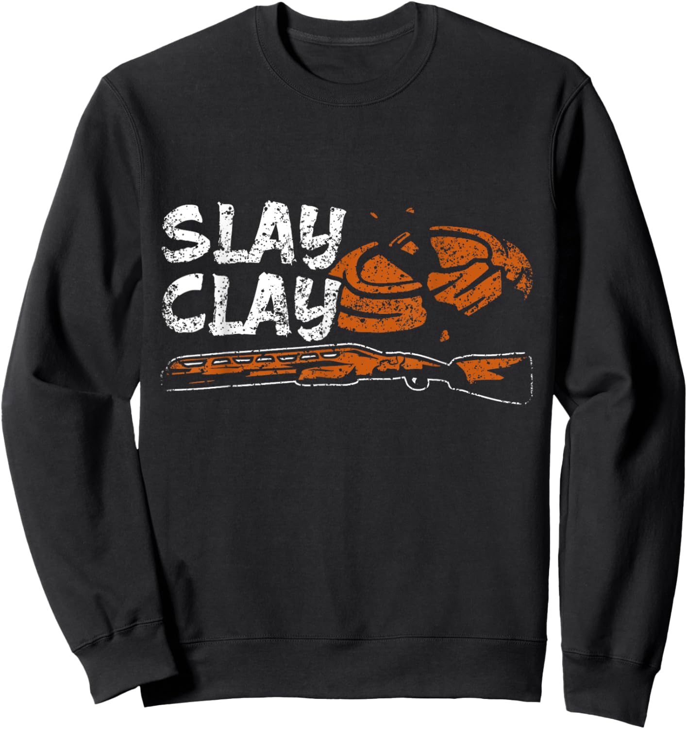 Slay Clay Shotgun Trap Pigeon Pull Clay Shooting Sweatshirt - Sweatshirt | Black