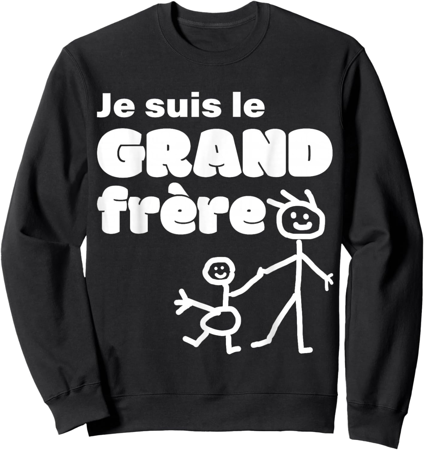 I'm The Big Brother Gift Fun Slogan Future Brother Sweatshirt - Sweatshirt | Black