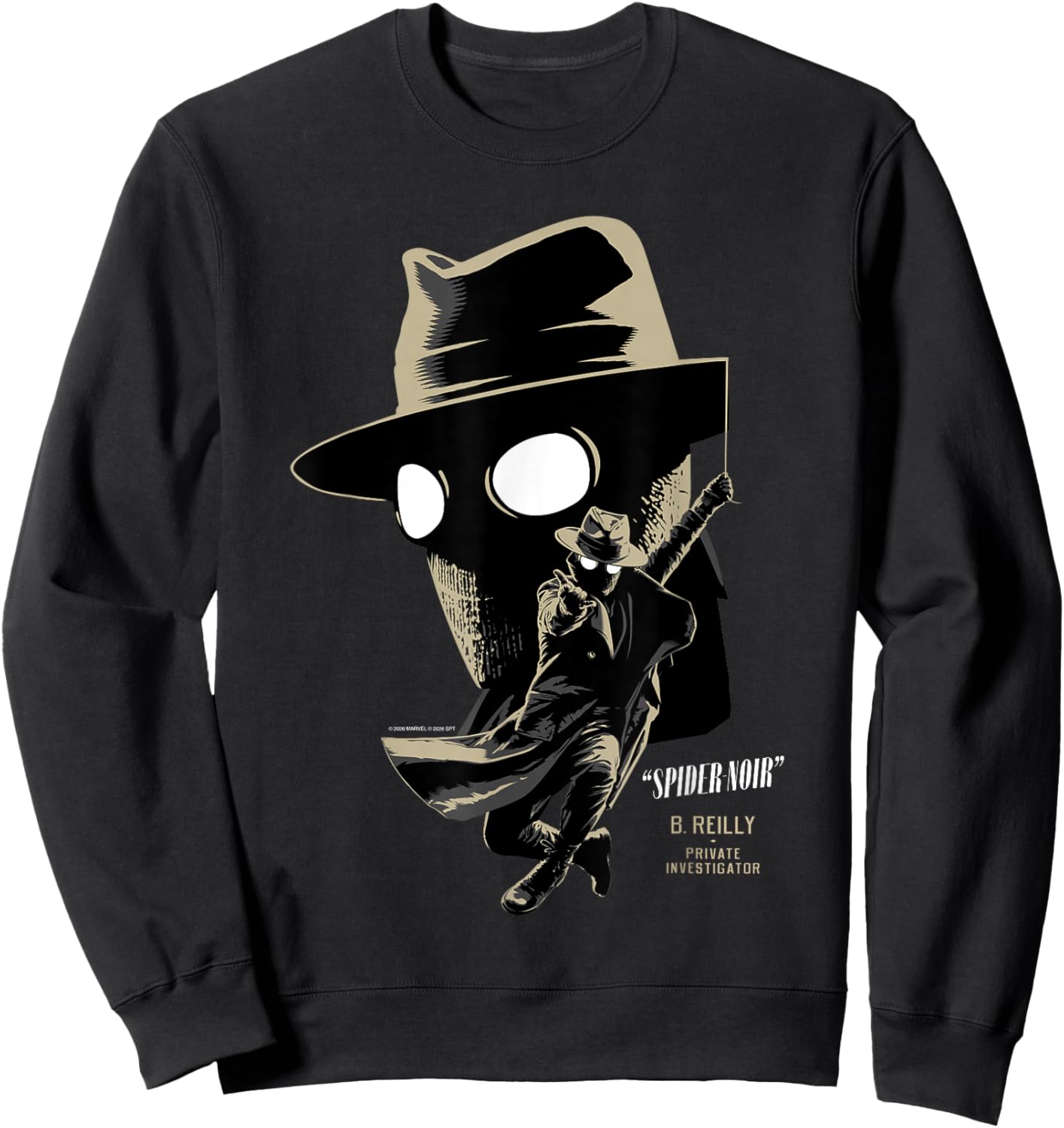 Marvel Spider-Noir B. Reilly Big Face Sweatshirt - Sweatshirt | Black