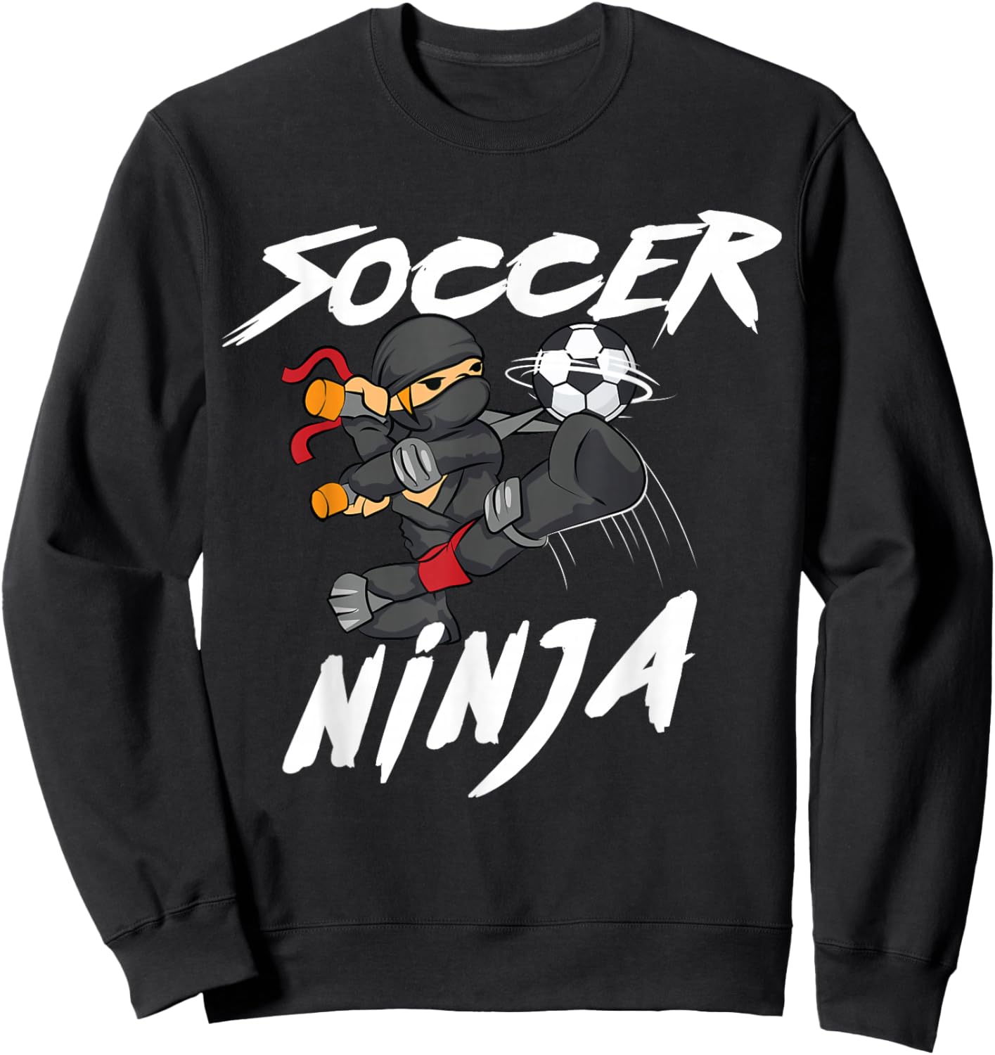Cool Soccer Art Boys Kid Soccer Lovers Soccer Player Sweatshirt - Sweatshirt | Black