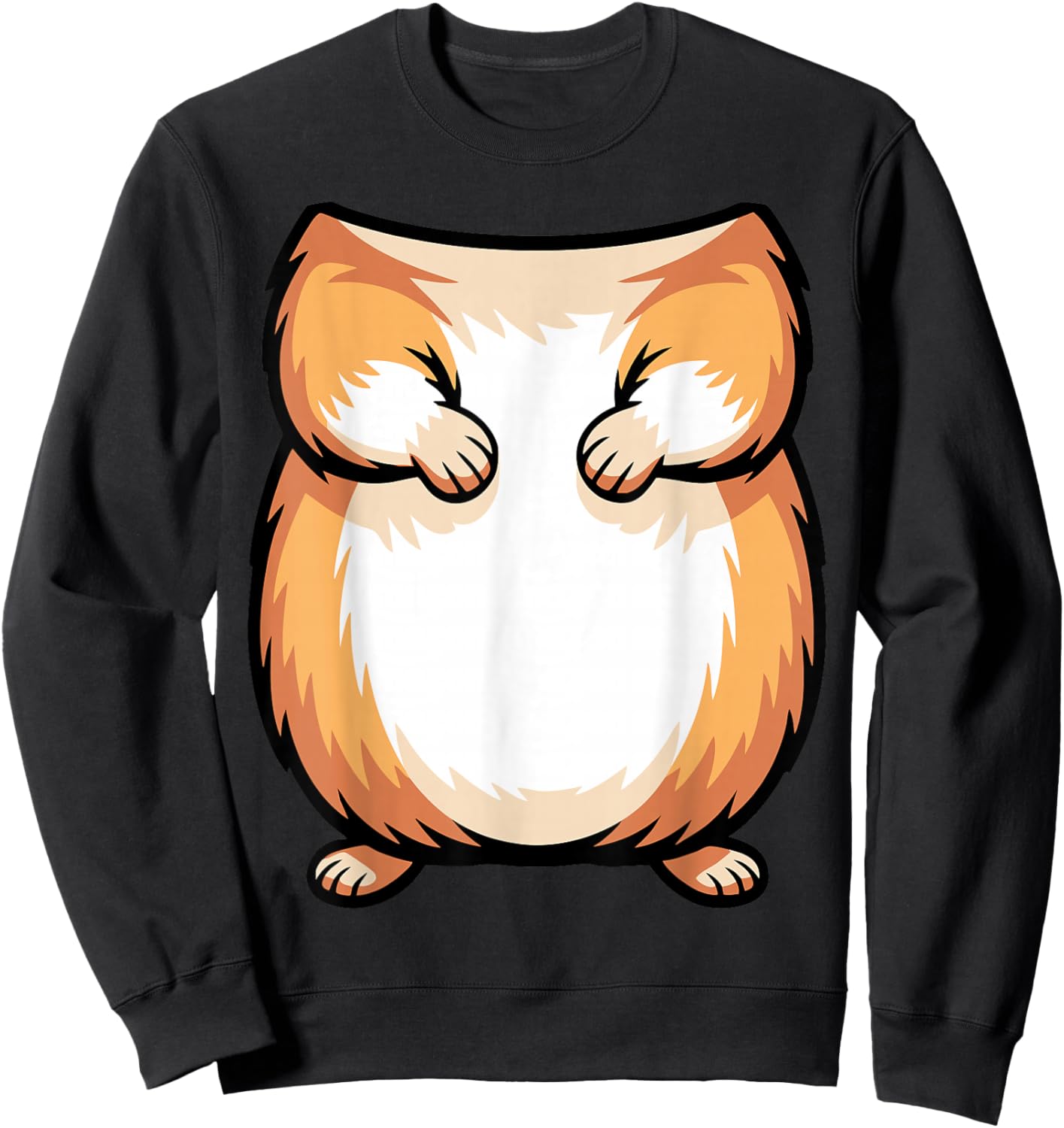 Hamster Shirt Adult Kids Men Women Brown Hamster Costume Sweatshirt - Sweatshirt | Black