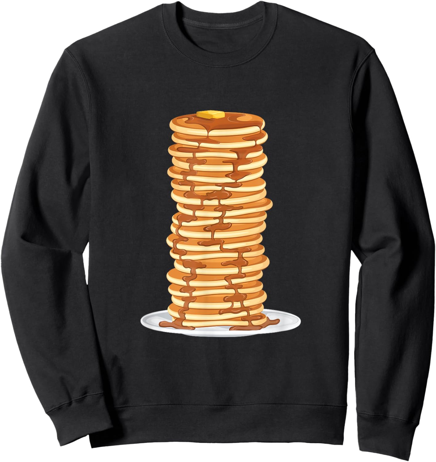 Tall Stack Of Pancakes - Pancake Lover Flapjacks Breakfast Sweatshirt - Sweatshirt | Black