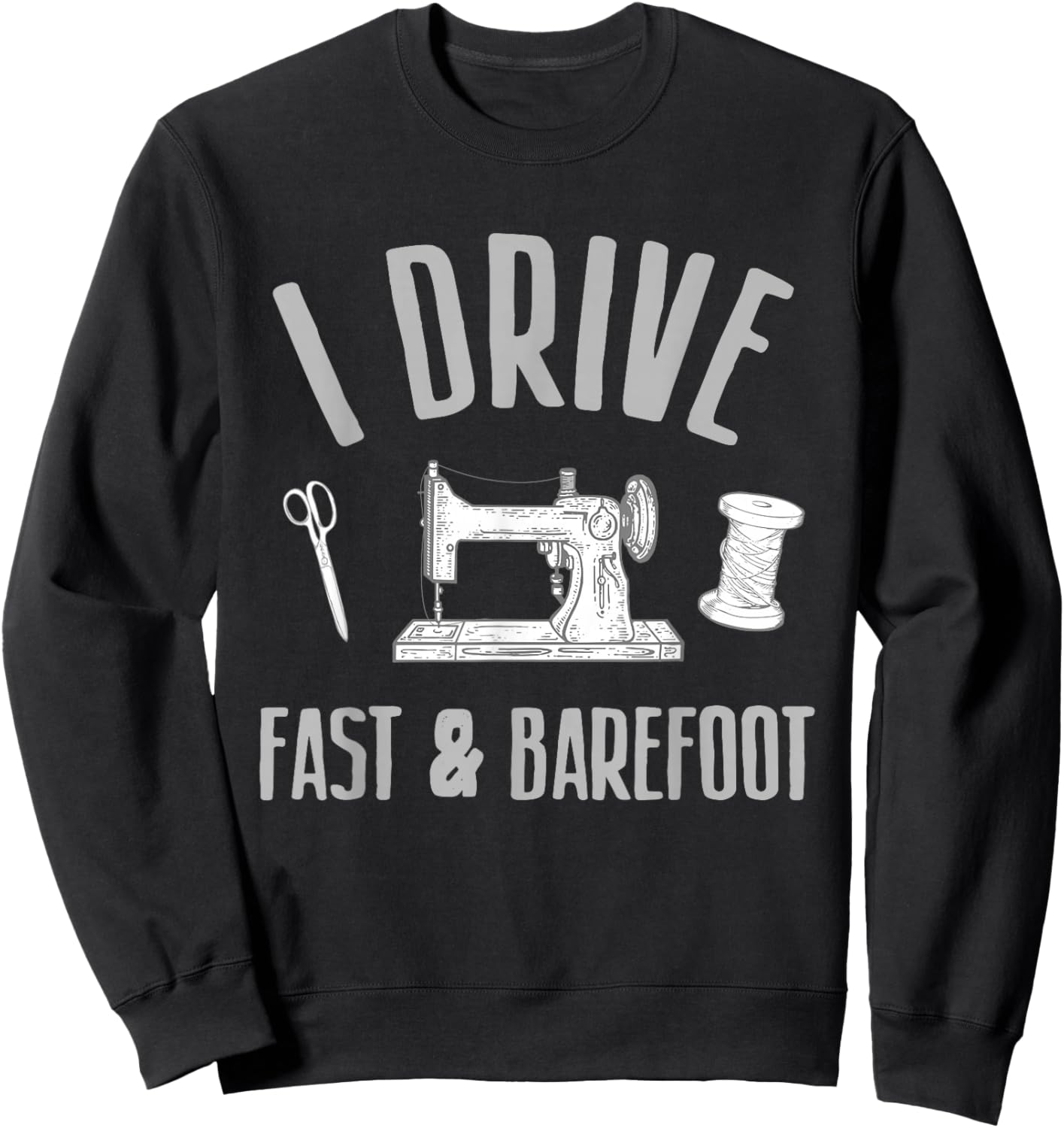 Funny Sewing Art For Mom Women Sewing Machine Quilting Sewer Sweatshirt - Sweatshirt | Black