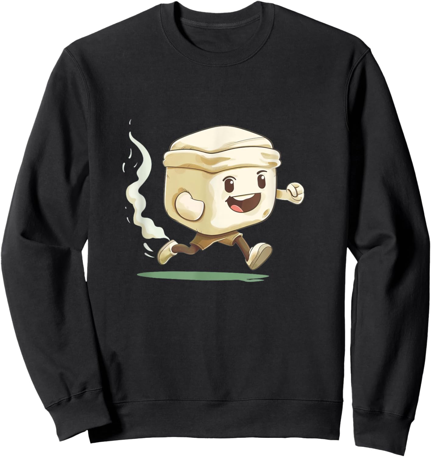 Sport Marshmallow with Headband for Sports Lovers Sweatshirt - Sweatshirt | Black