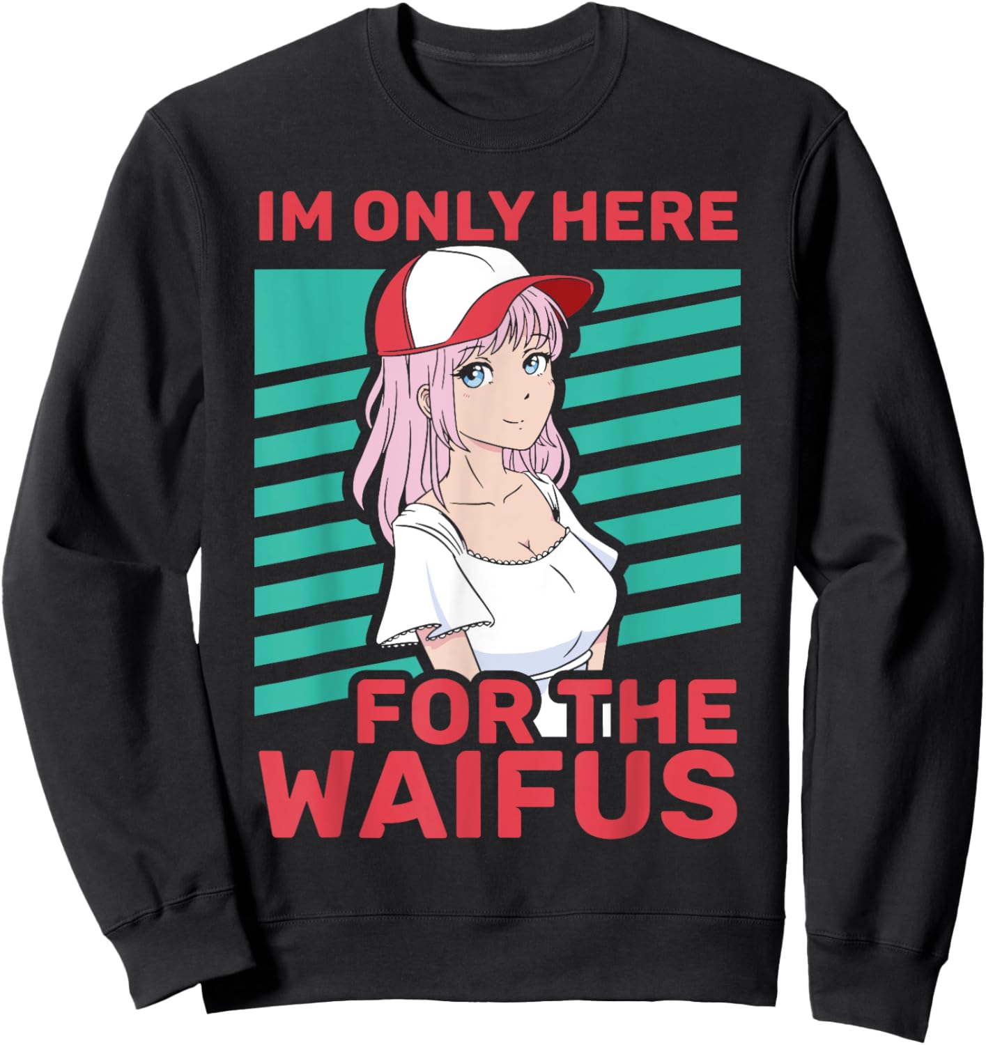 Anime Fan Waifu Lover Manga Sweatshirt - Sweatshirt | Black