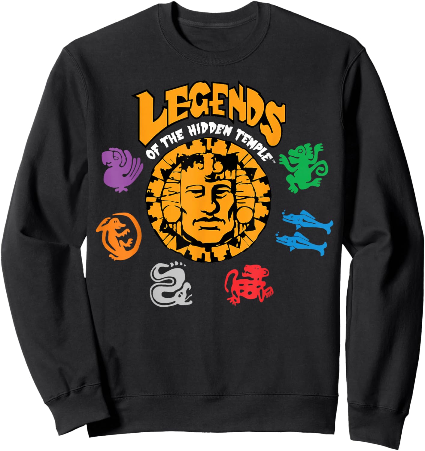 Nickelodeon Legends of The Hidden Temple Logo Sweatshirt - Sweatshirt | Black