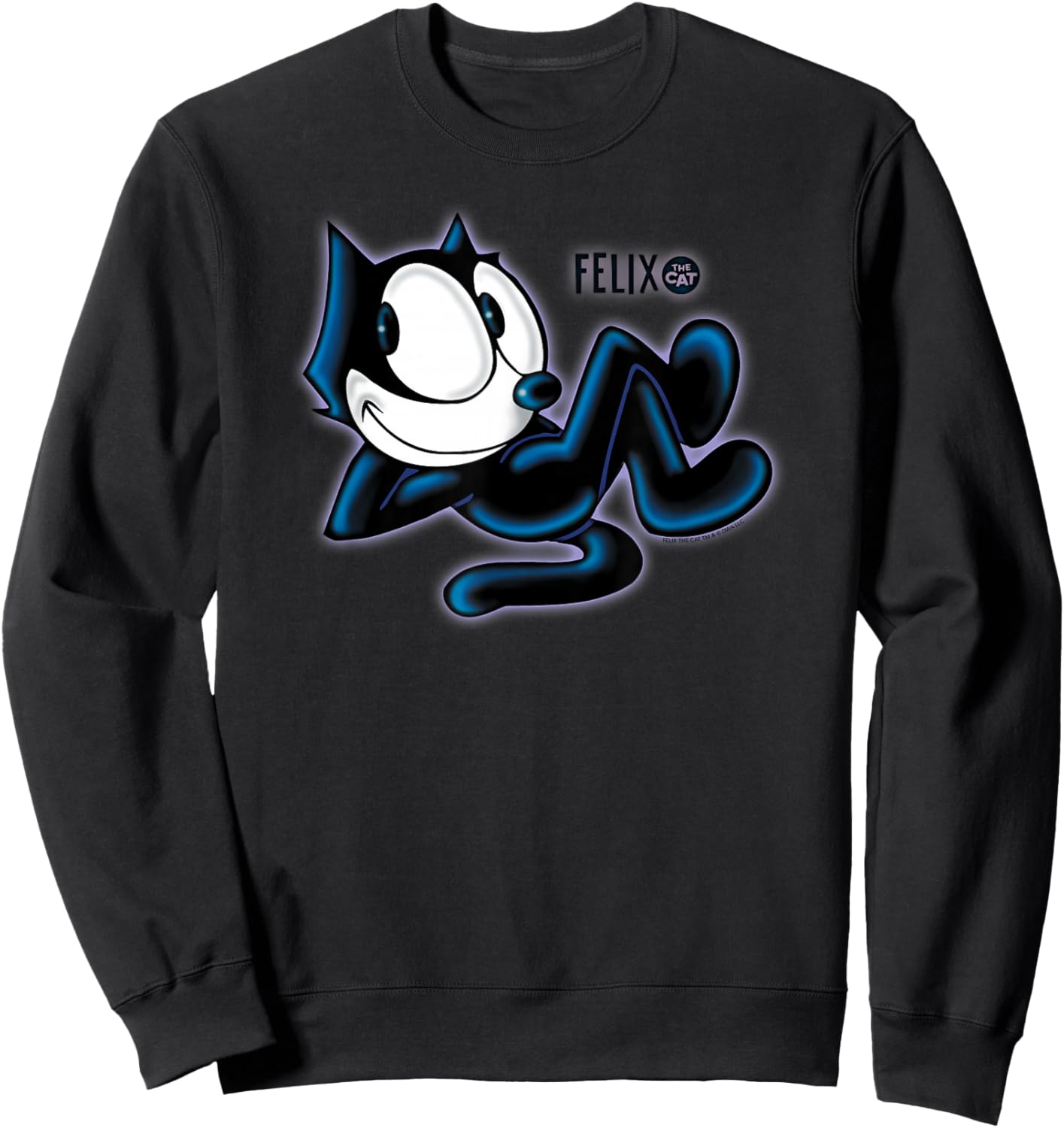 Felix The Cat Airbrush Sweatshirt - Sweatshirt | Black