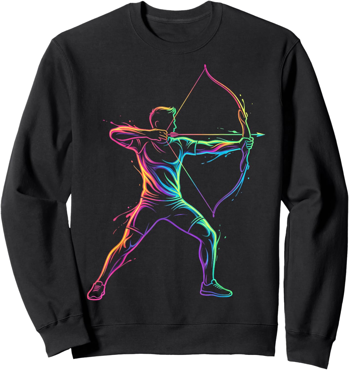 Archery Player Man Child and Boy Sweatshirt - Sweatshirt | Black