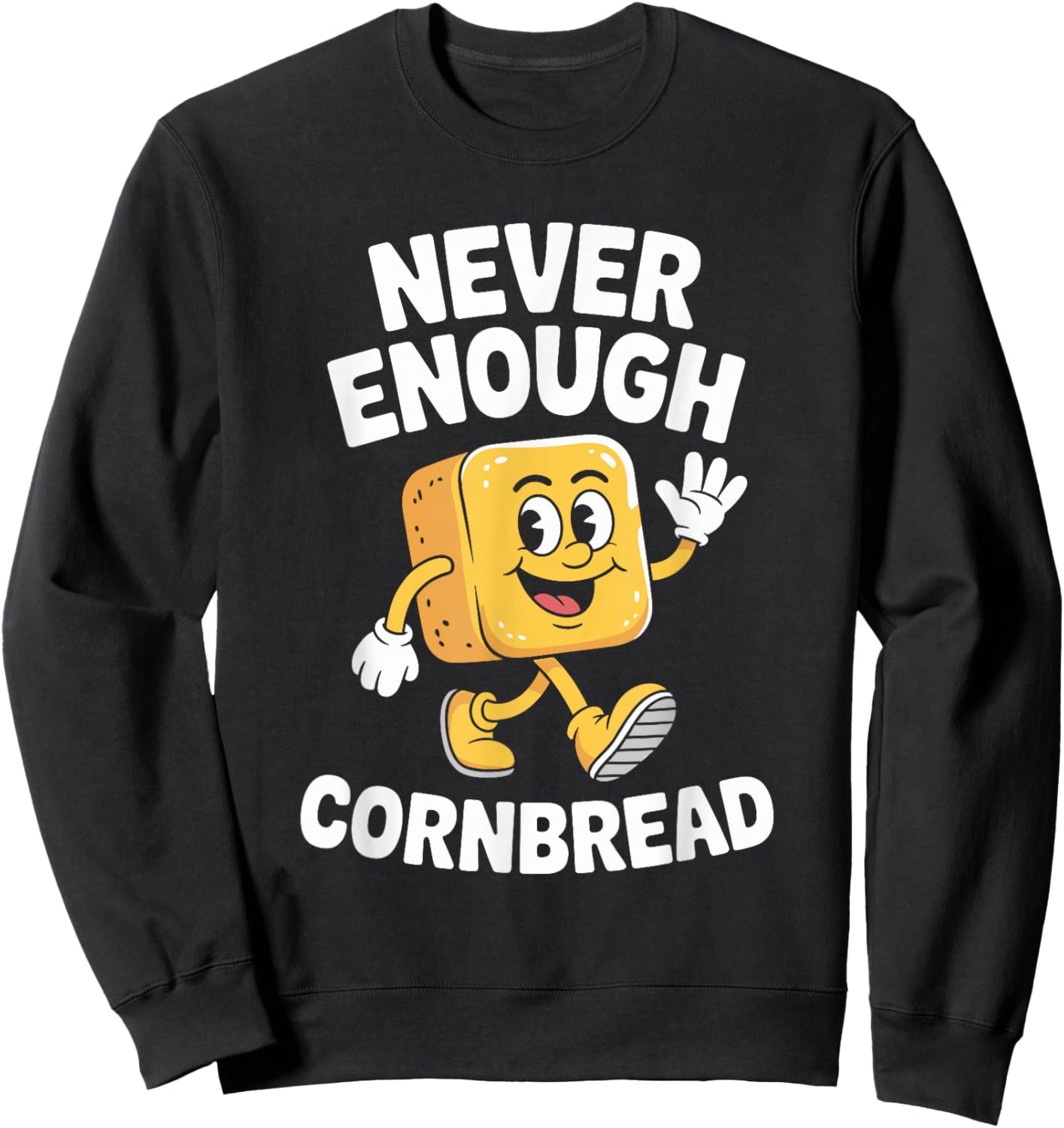 Funny Cornbread Retro Sweatshirt - Sweatshirt | Black