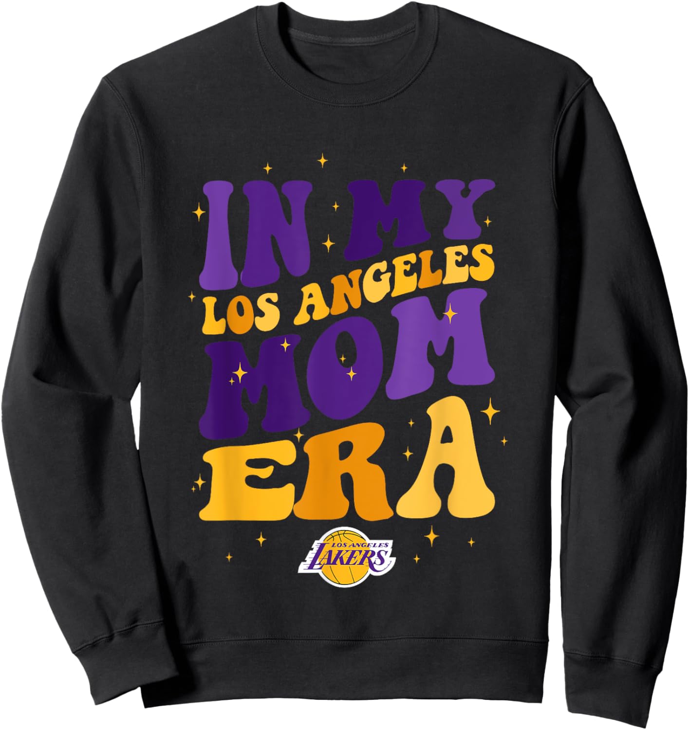 NBA Los Angeles Lakers In My Los Angeles Mom Era Sweatshirt - Sweatshirt | Black